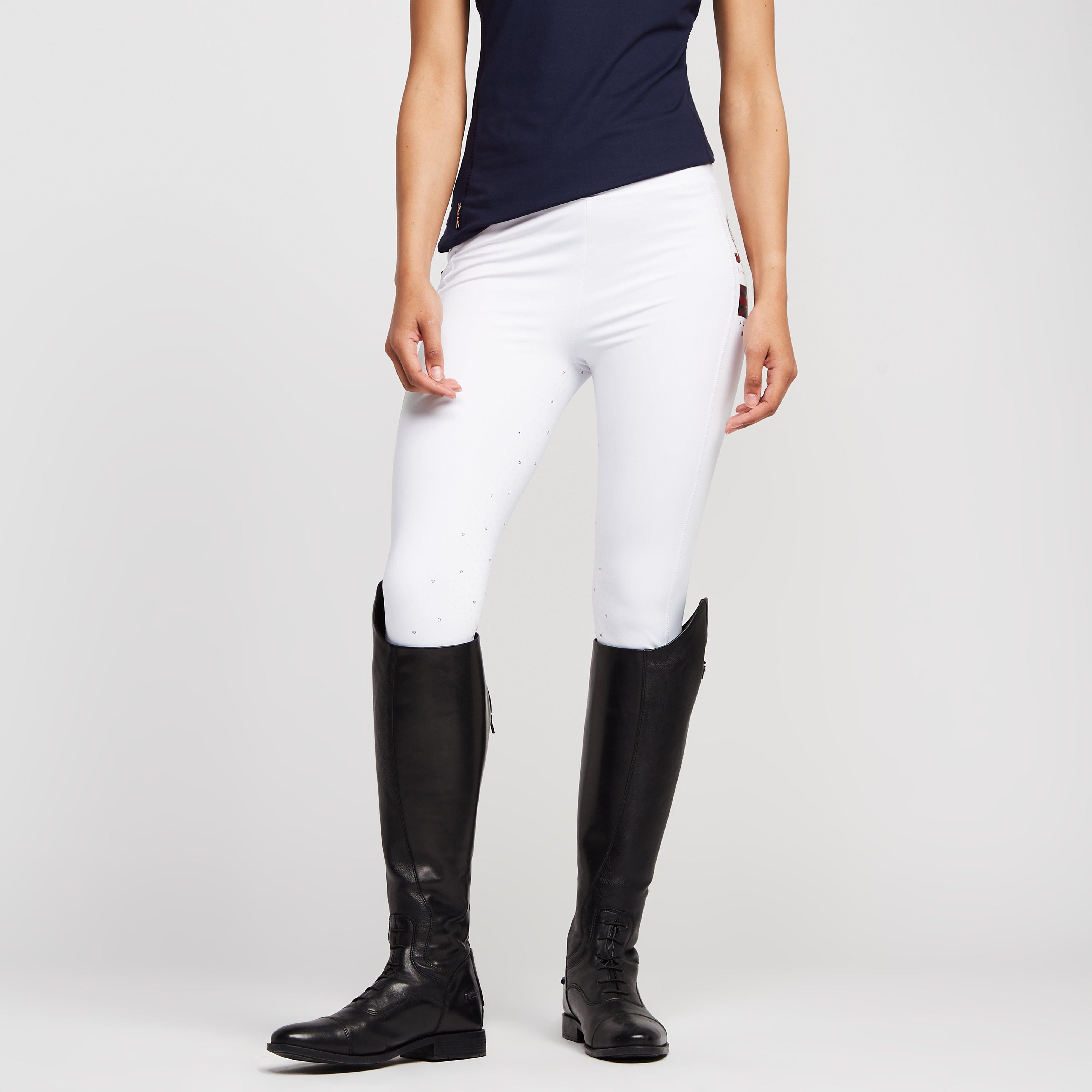 Womens Team Riding Tights White