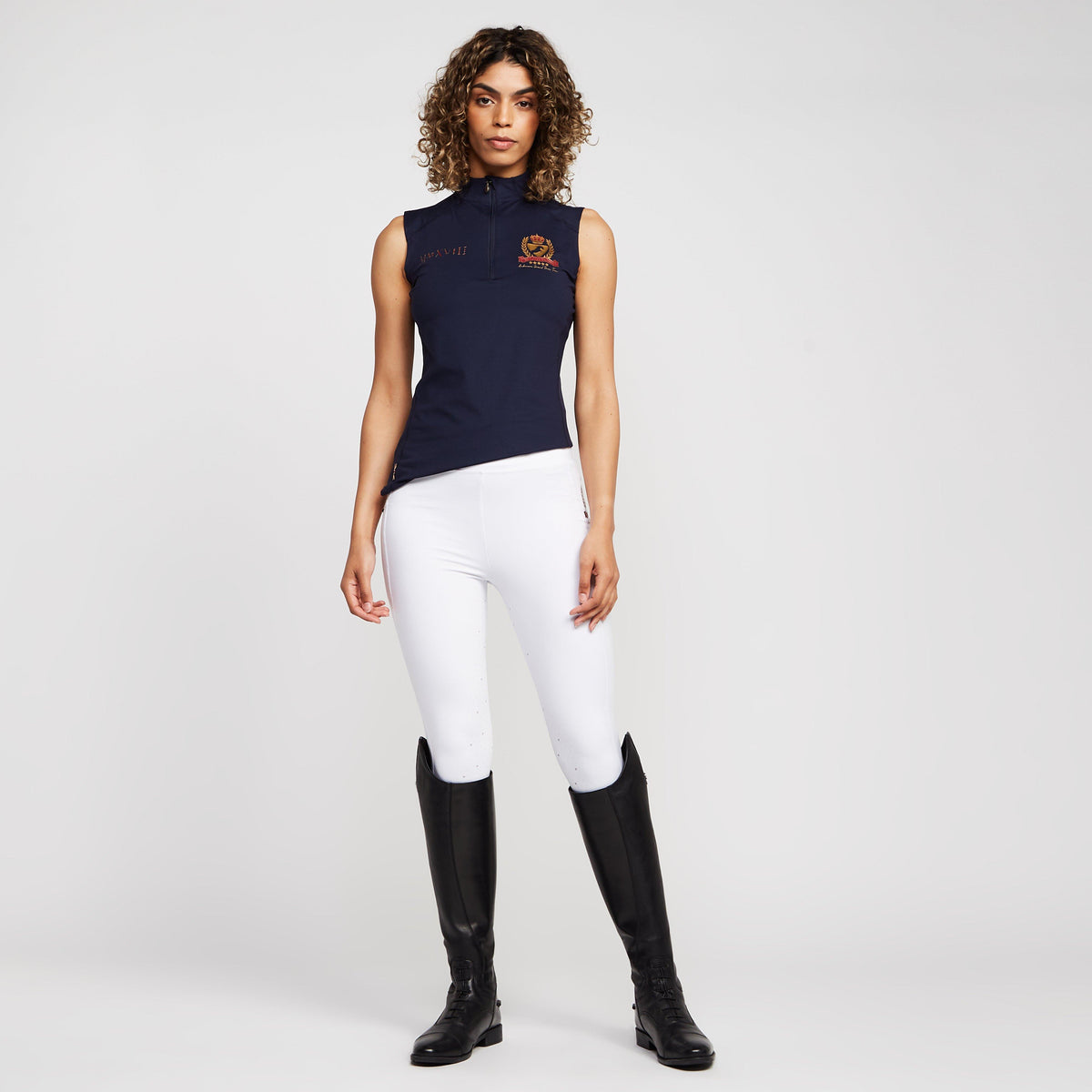 Womens Team Riding Tights White