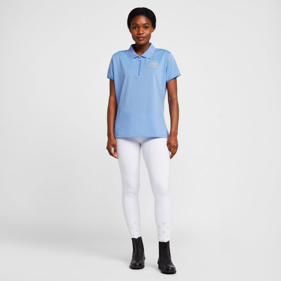 Womens Parson Tech Polo Shirt Sky Blue
