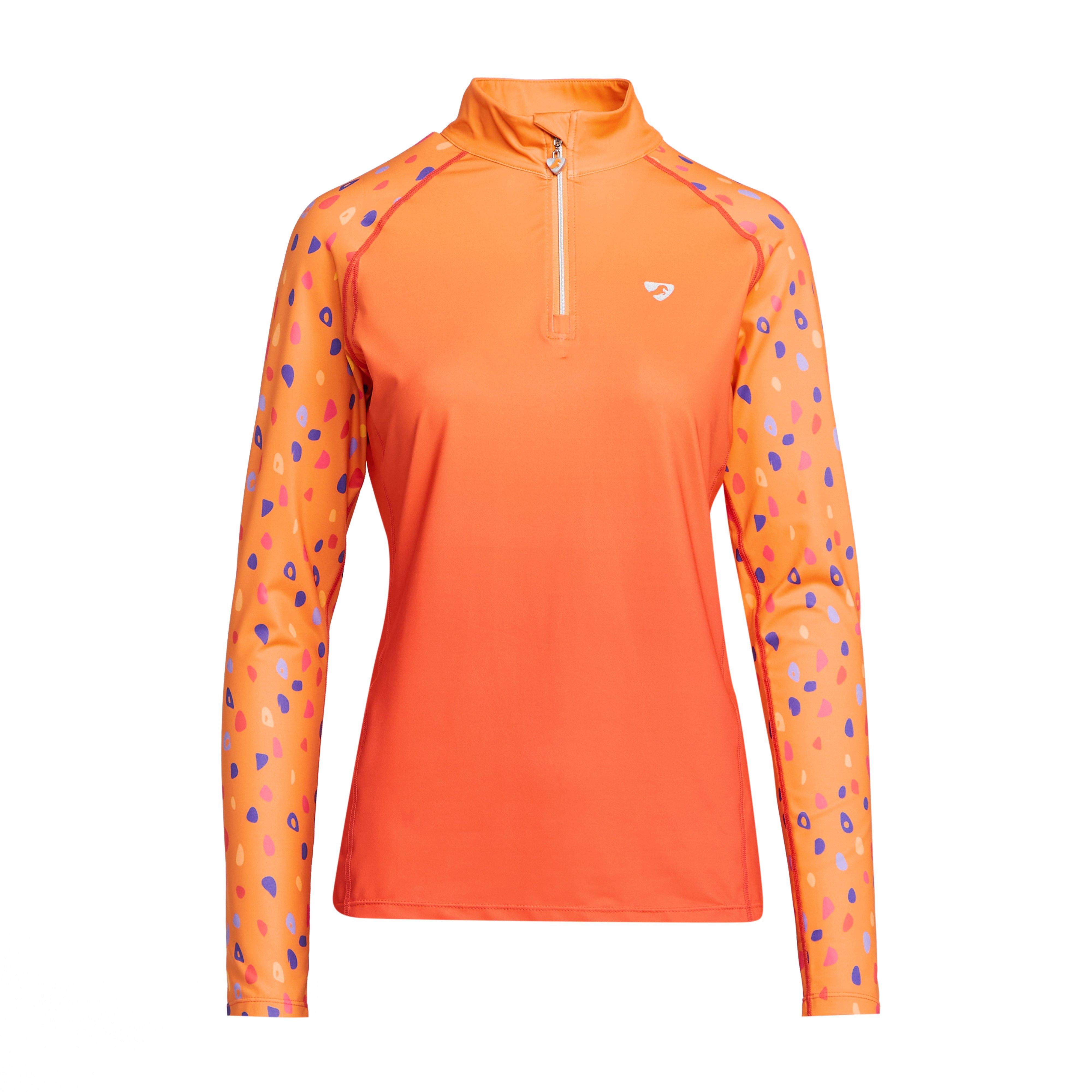 Womens Hyde Park Cross Country Shirt Orange Spot