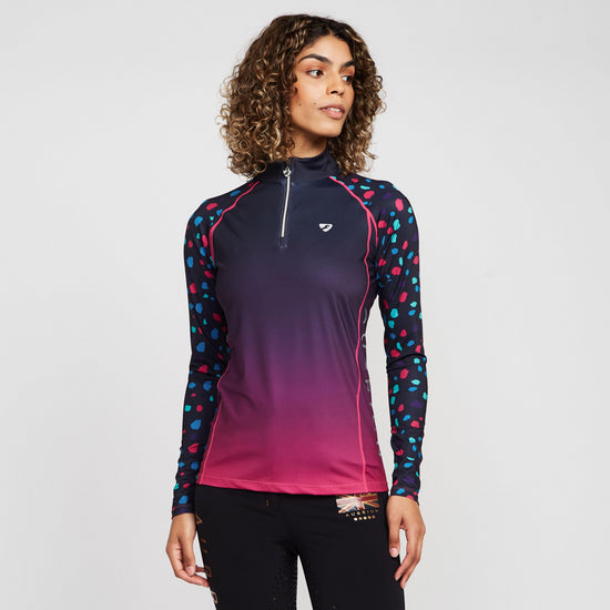 Womens Hyde Park Cross Country Shirt Pink Spot