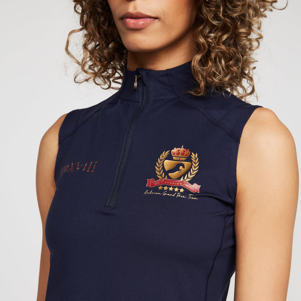 Womens Team Sleeveless Base Layer Navy