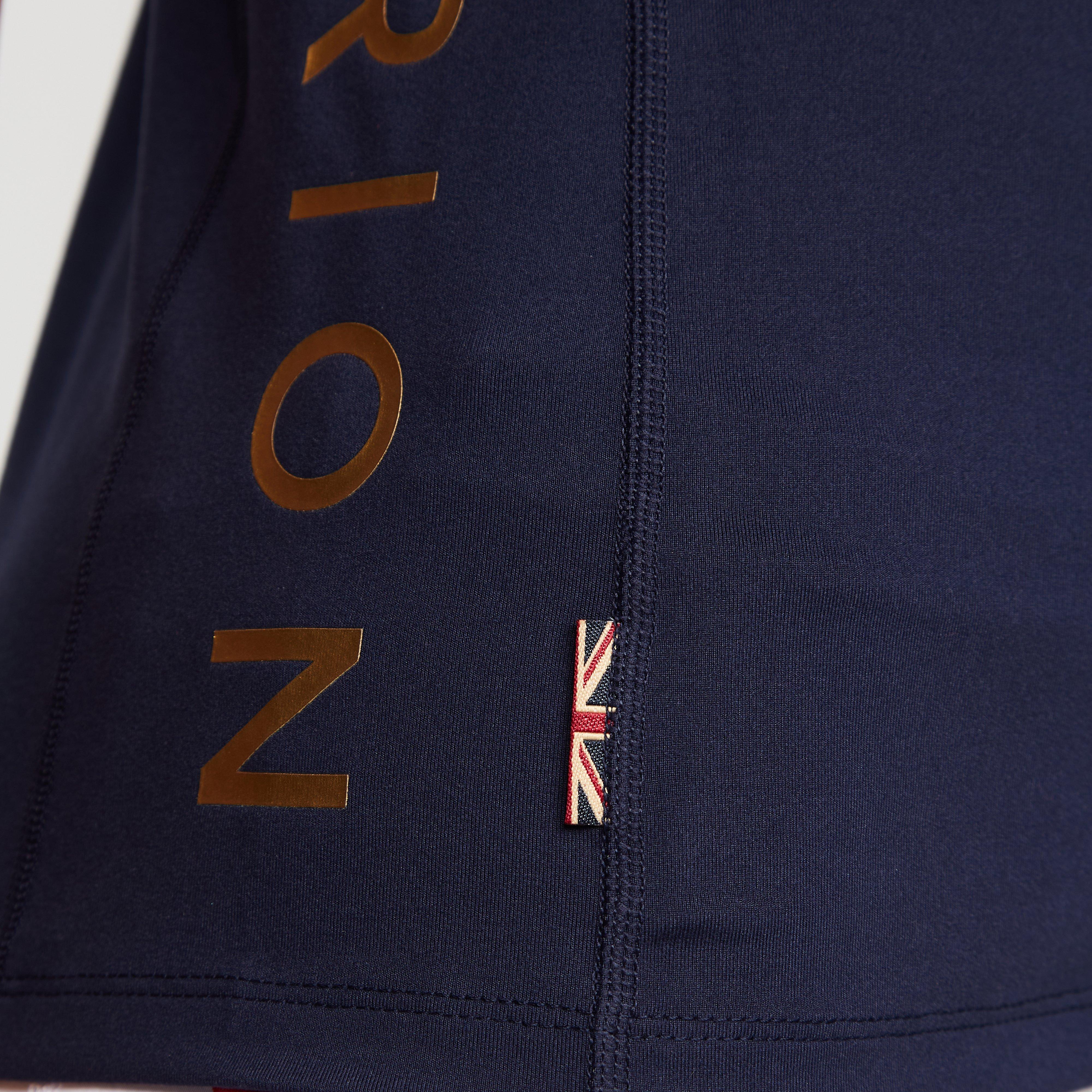 Womens Team Sleeveless Base Layer Navy