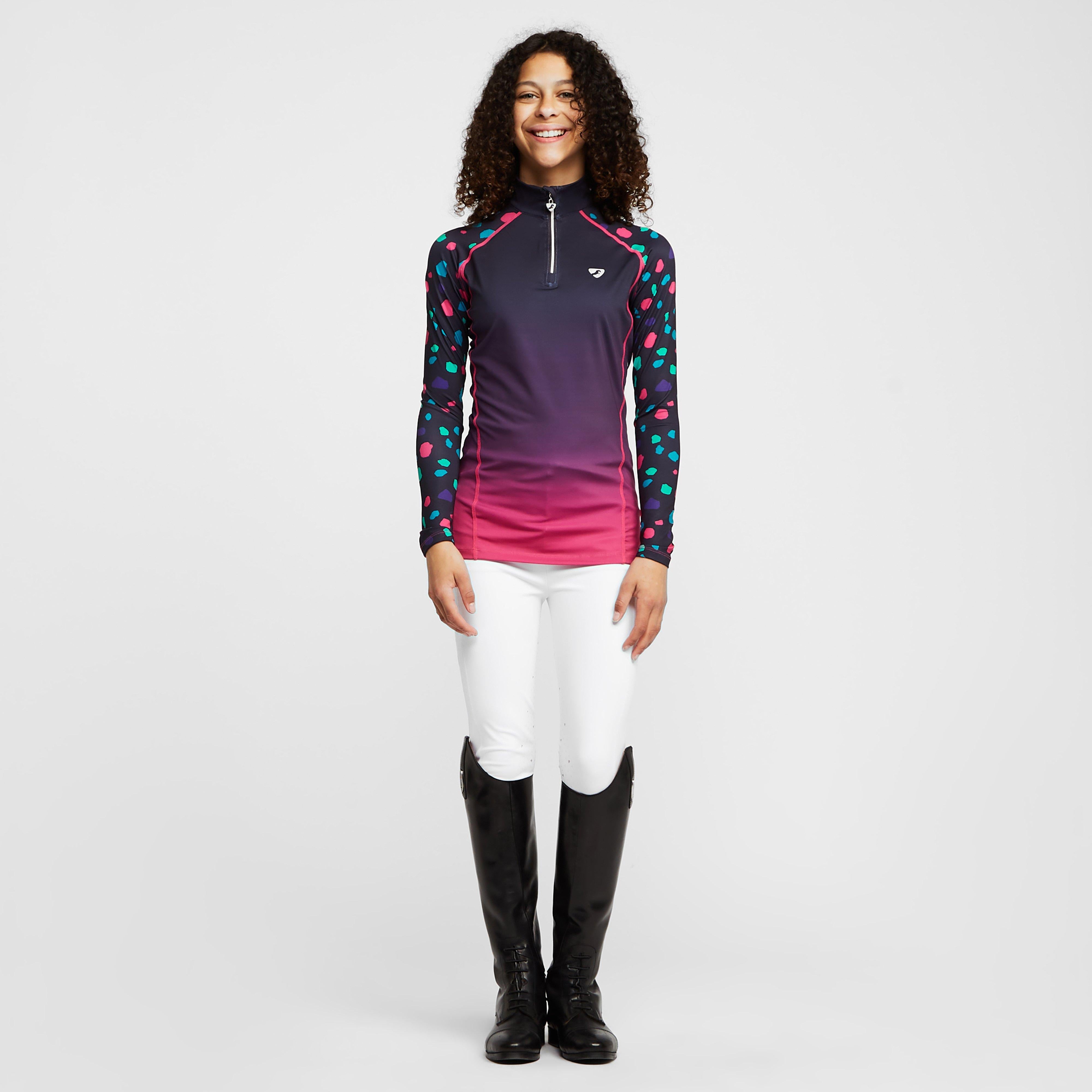 Young Rider Hyde Park Cross Country Shirt Pink Spot