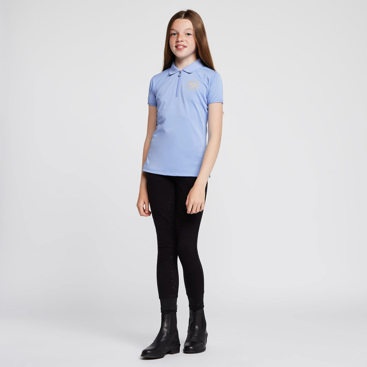 Childs Parsons Tech Polo Shirt Sky Blue