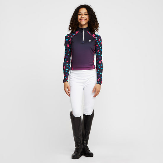 Childs Team Riding Tights White