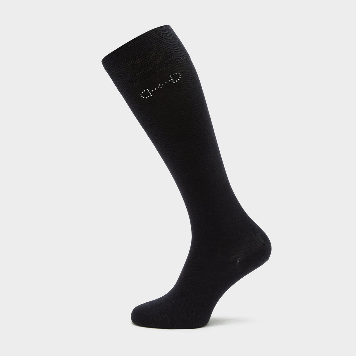 Womens Crystal Detail Knee Socks Dark Navy