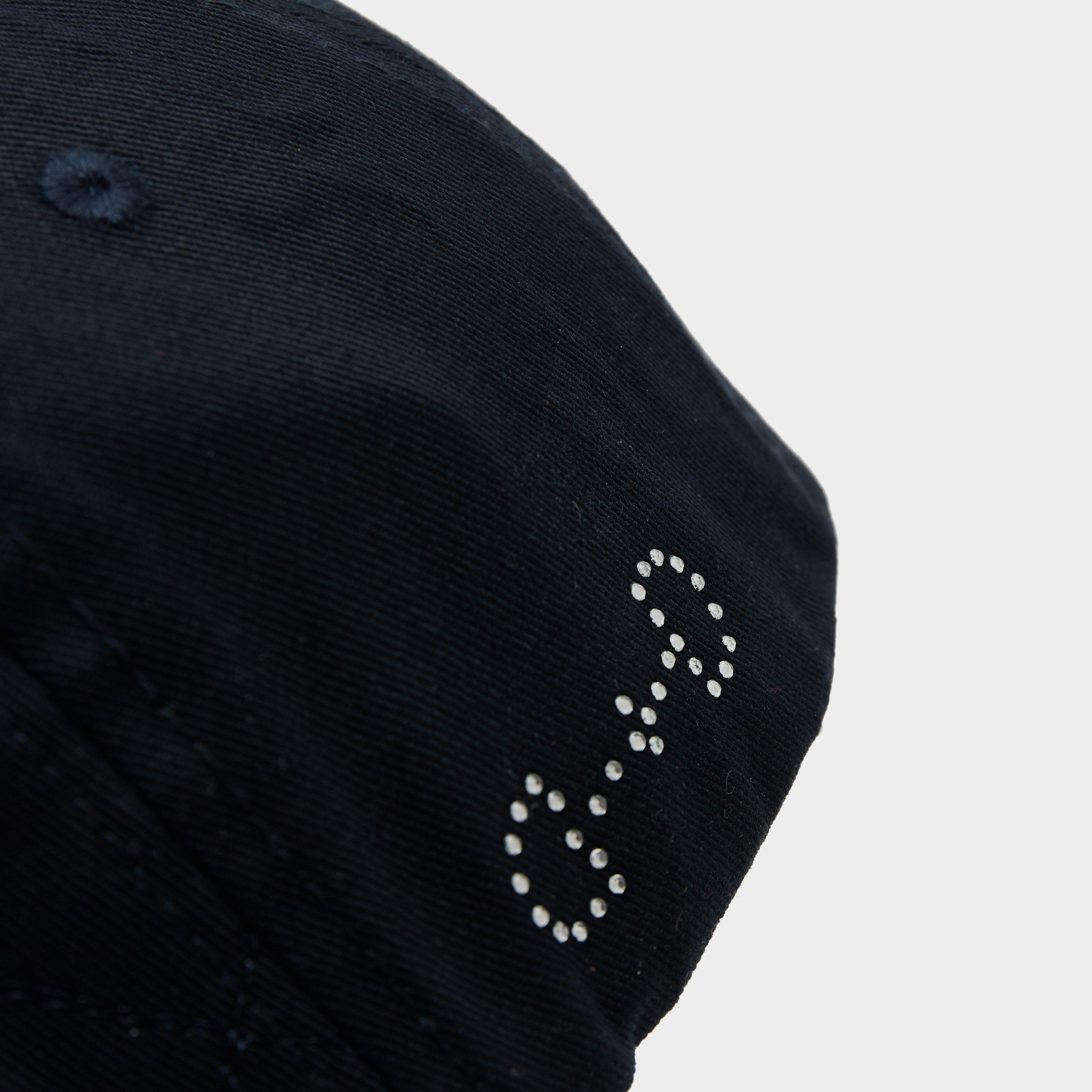 Womens Quilted Cap Dark Navy