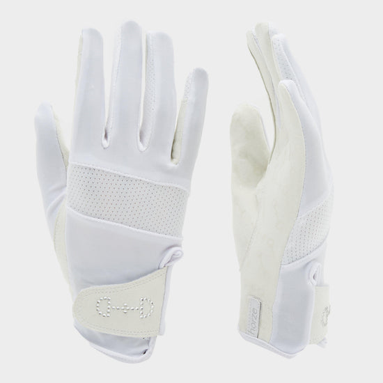 Womens Arielle Summer Gloves White