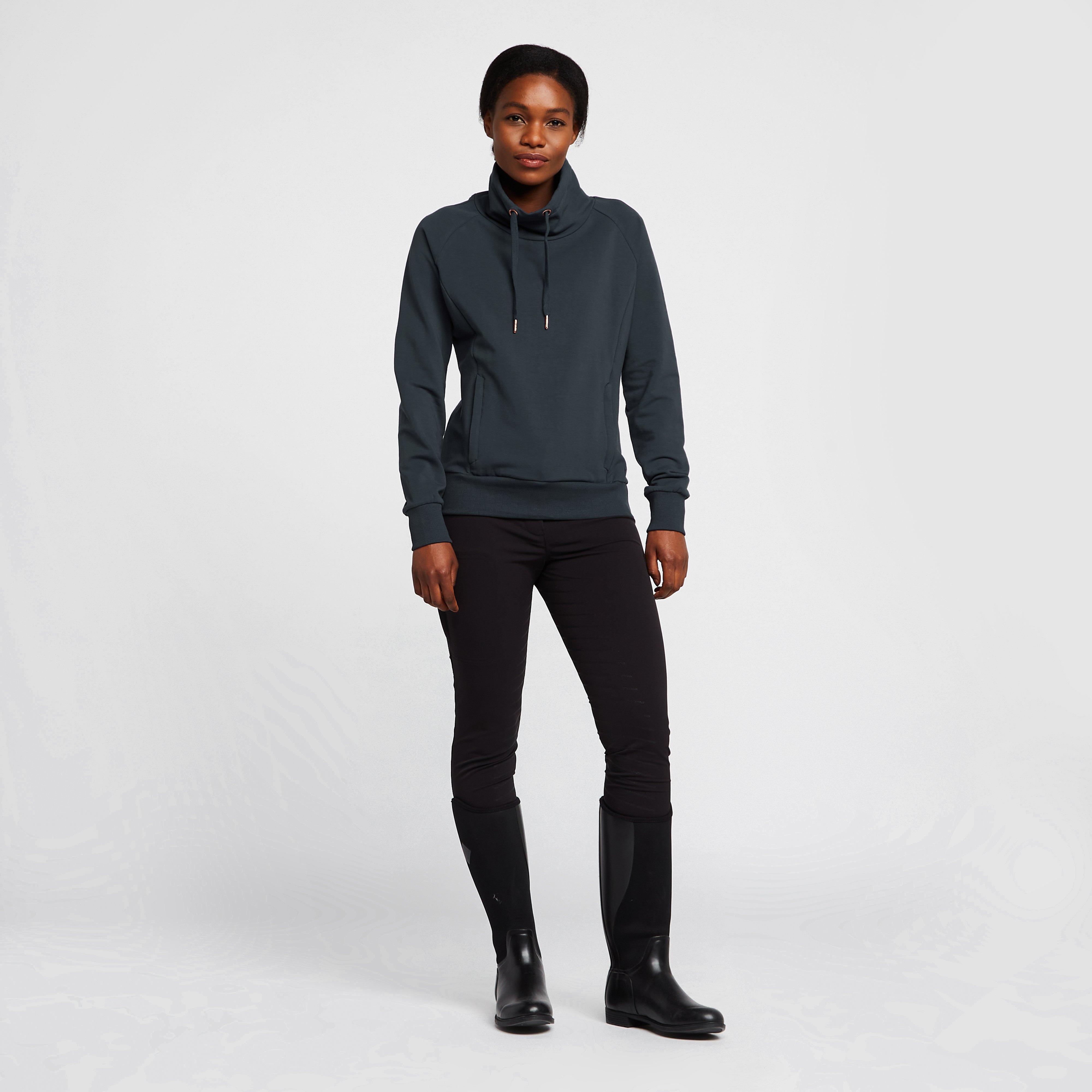 Womens Organic Remy Cotton Sweatshirt Obscure Night Blue