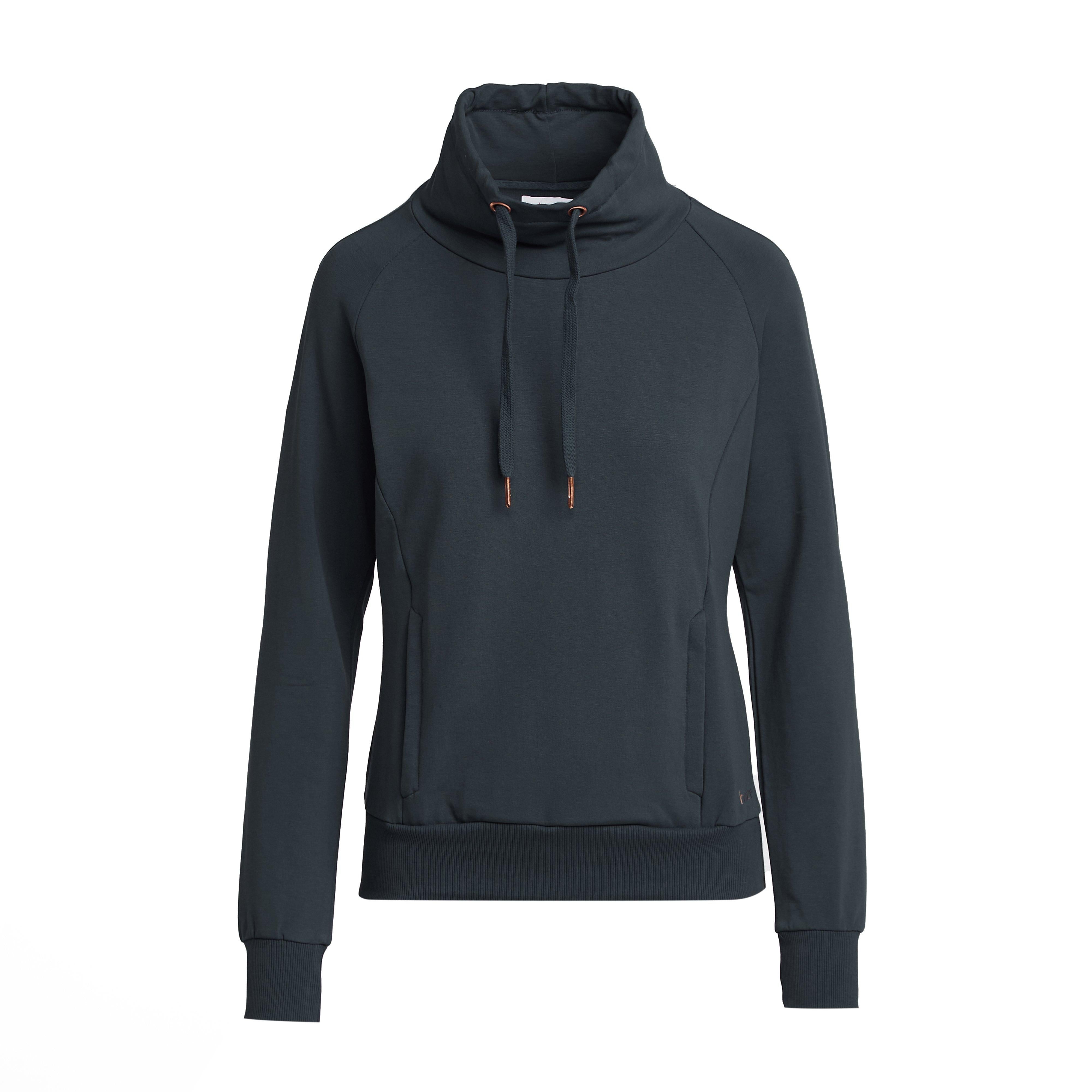 Womens Organic Remy Cotton Sweatshirt Obscure Night Blue