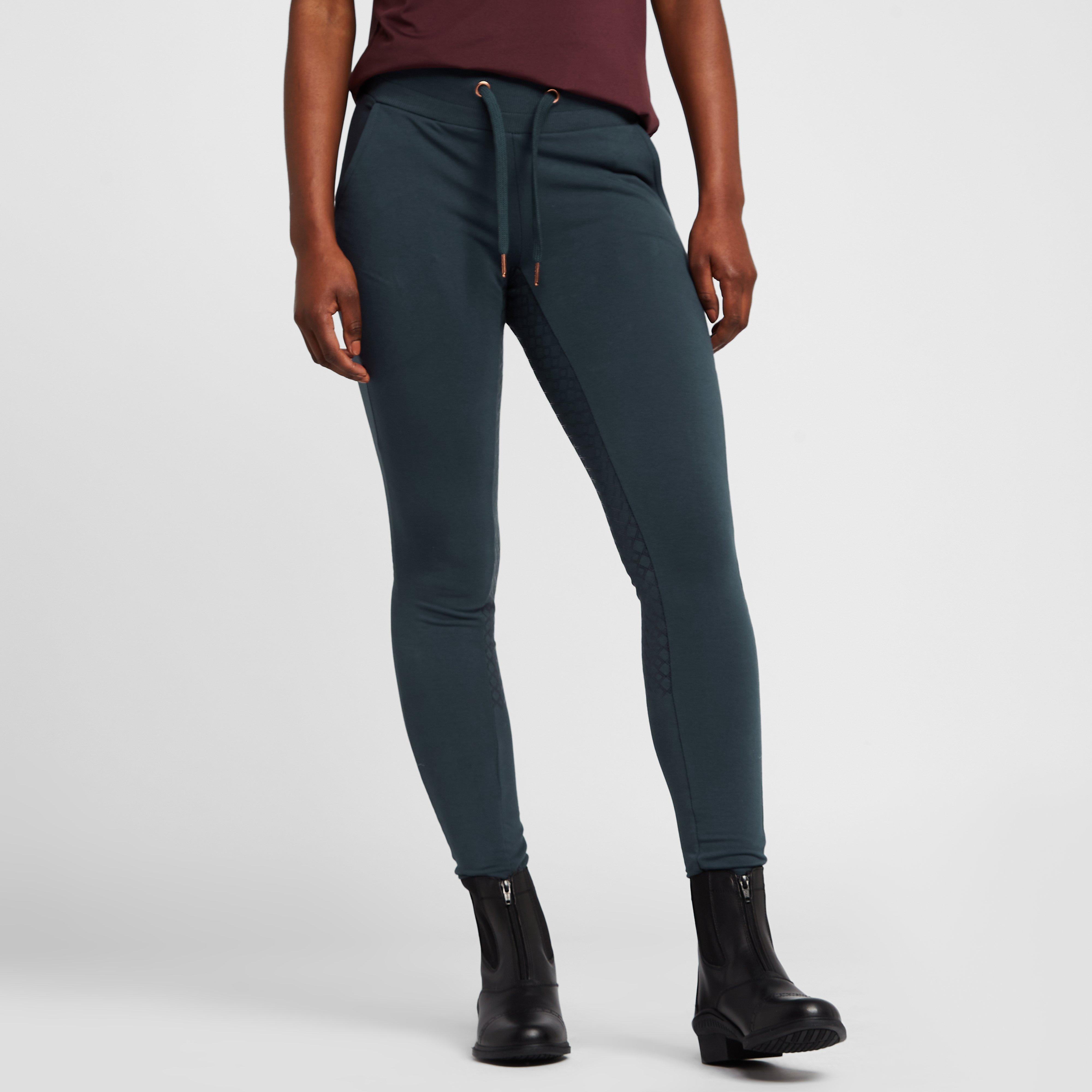 Womens Organic Remy Cotton Riding Tights Obscure Night Blue