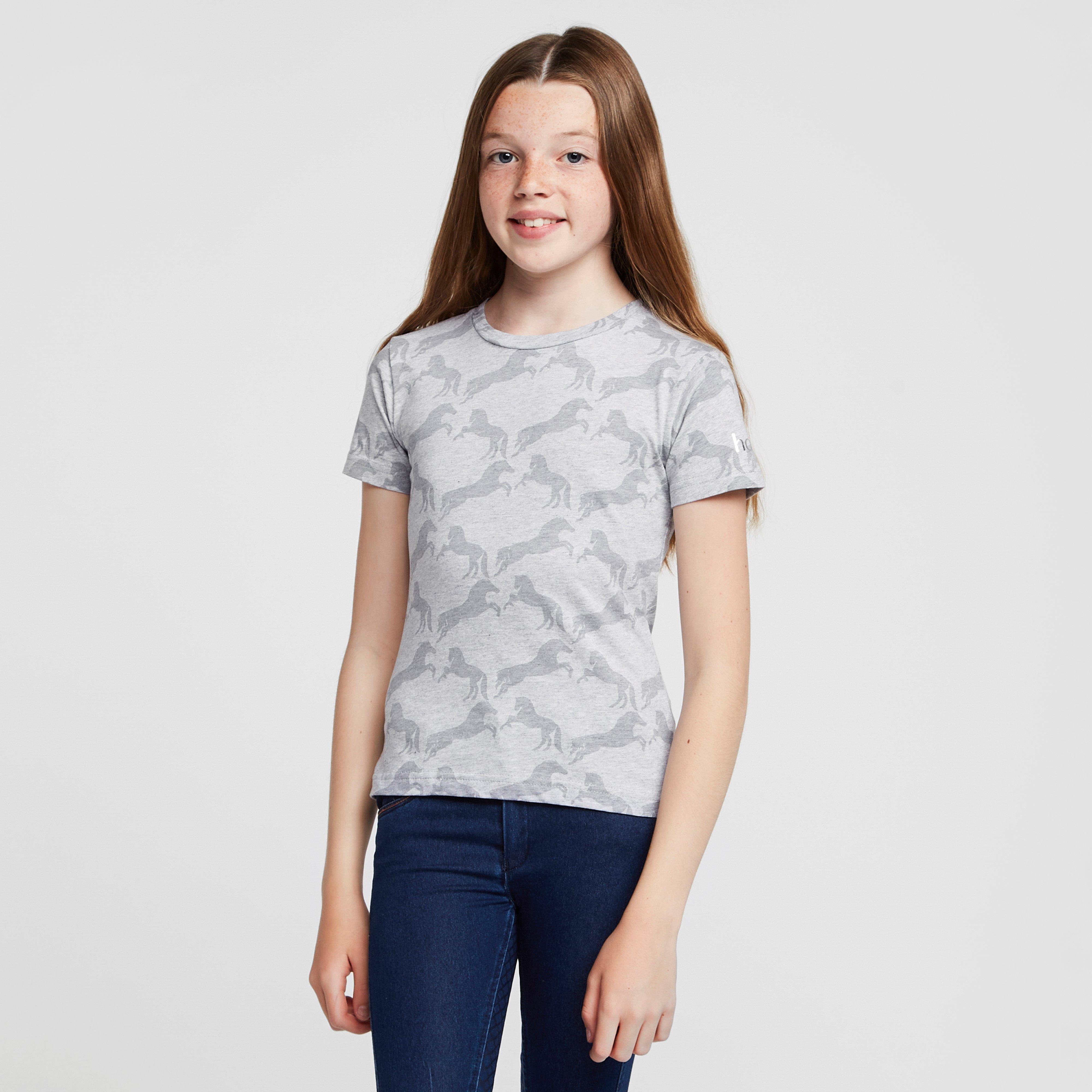 Childs Organic Micky Printed Cotton T-Shirt Ash Grey