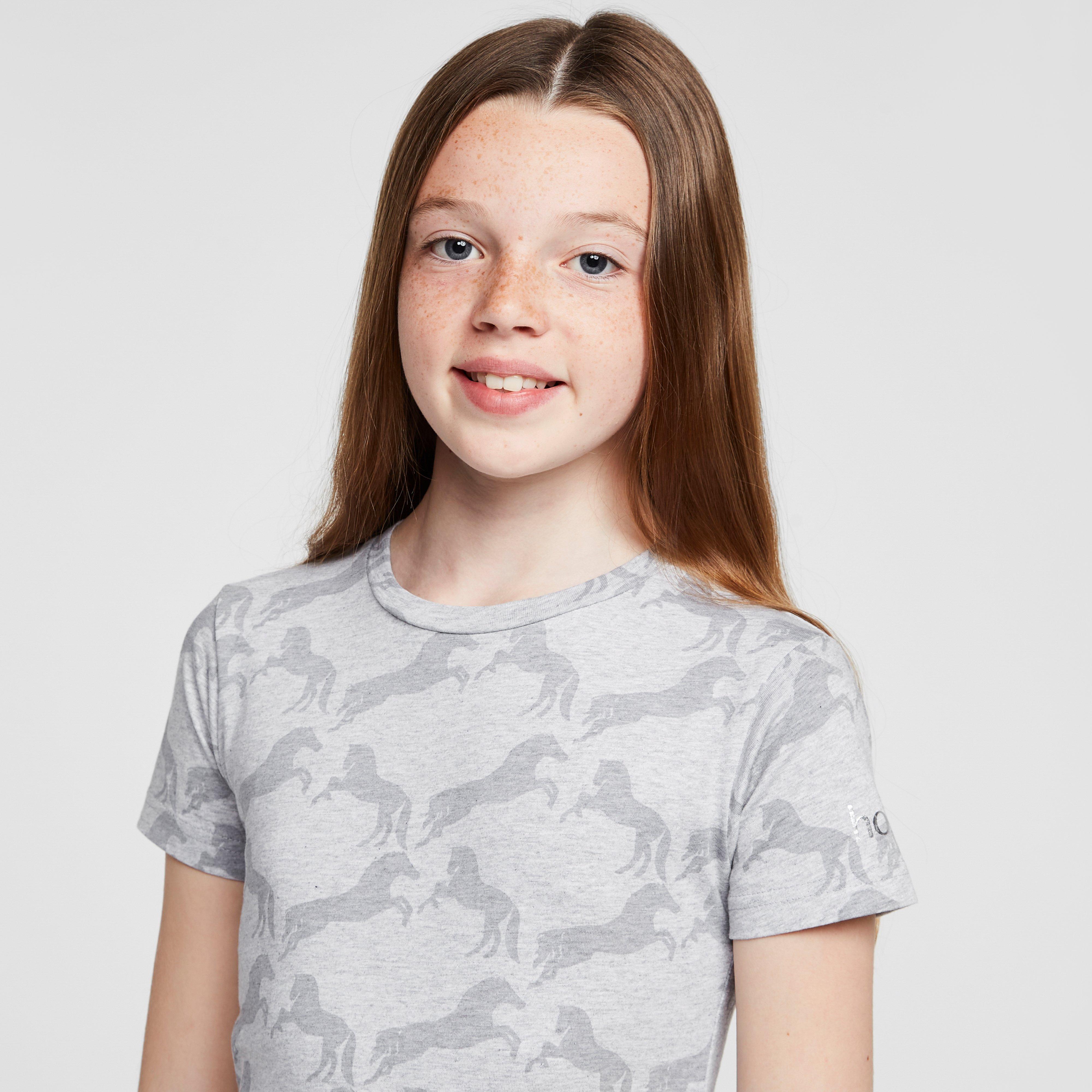 Childs Organic Micky Printed Cotton T-Shirt Ash Grey