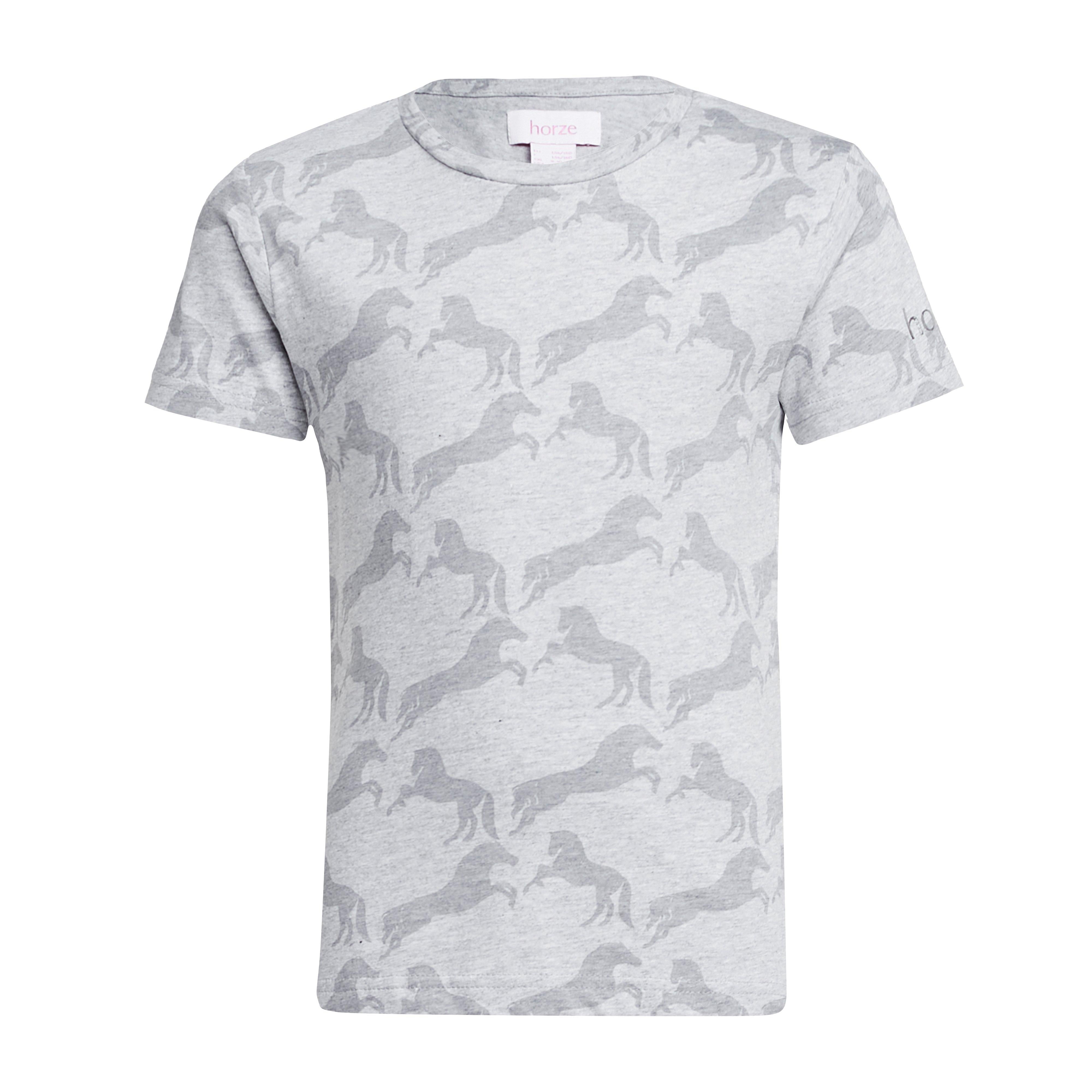 Childs Organic Micky Printed Cotton T-Shirt Ash Grey