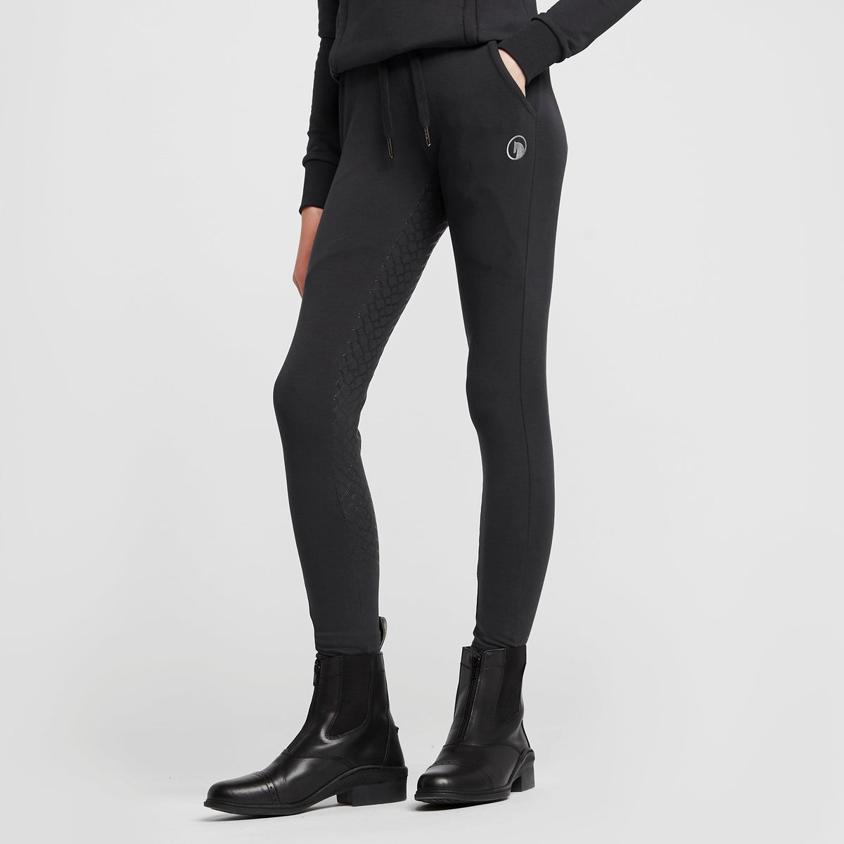 Childs Organic Emmie Cotton Silicone Full Seat Riding Tights Dark Navy