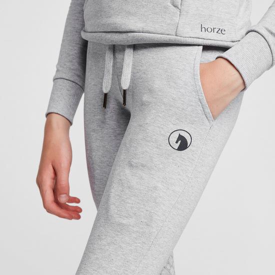 Childs Organic Emmie Cotton Silicone Full Seat Riding Tights Ash Grey