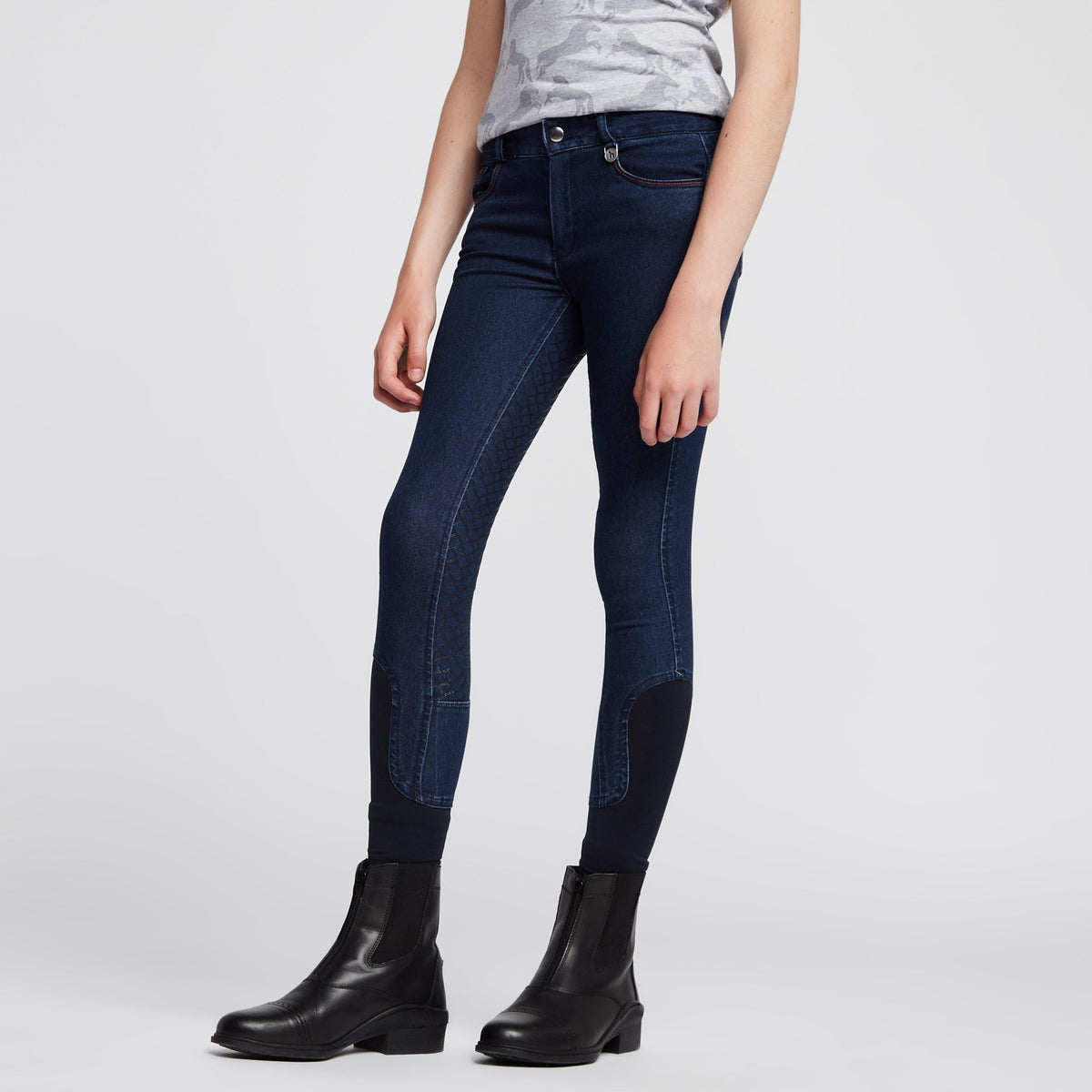 Kids Allison Denim Breeches Denim Blue