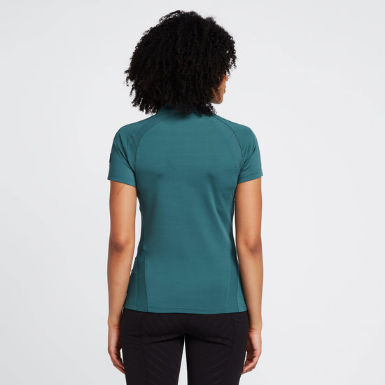 Womens Mia Short Sleeved Training Shirt Storm Green