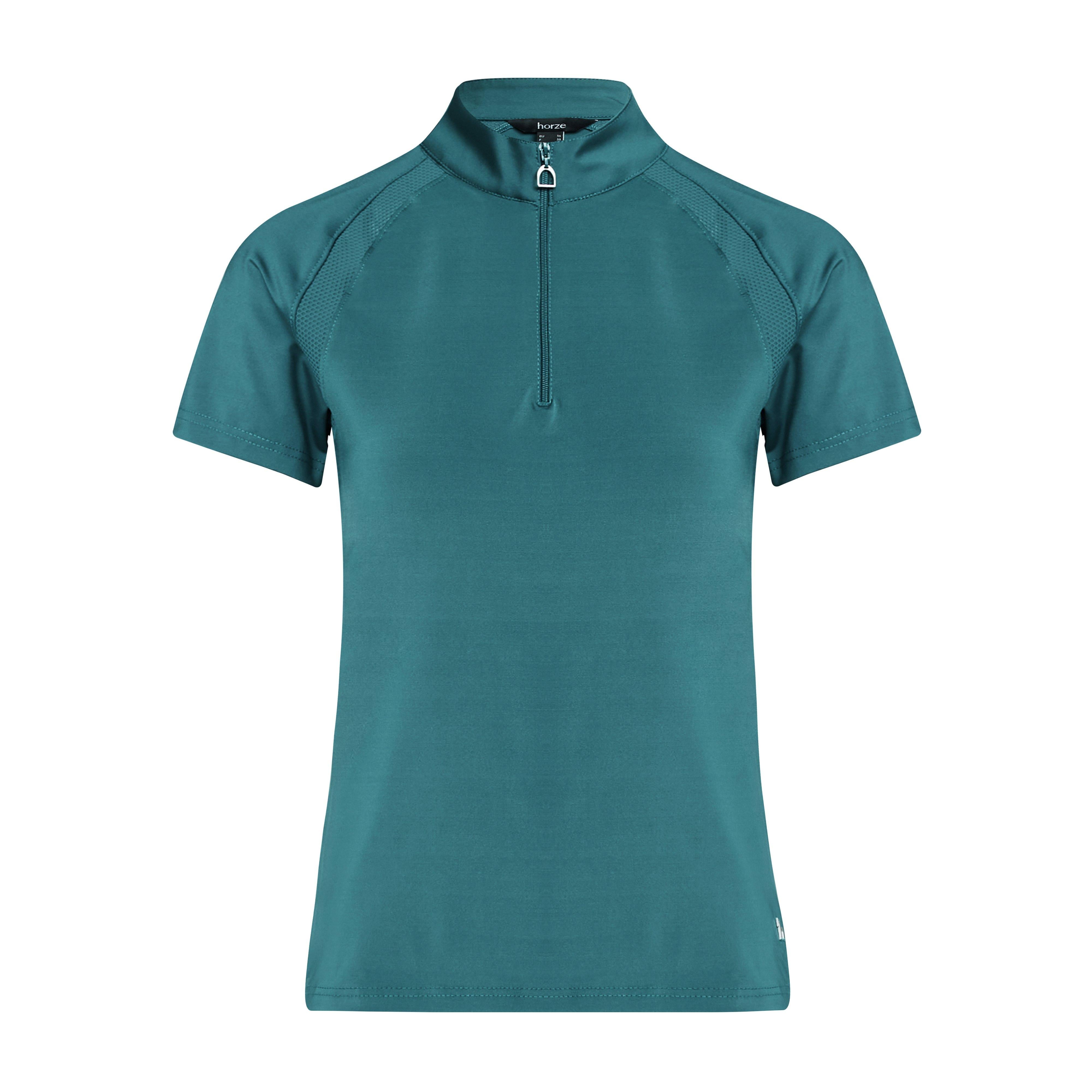 Womens Mia Short Sleeved Training Shirt Storm Green