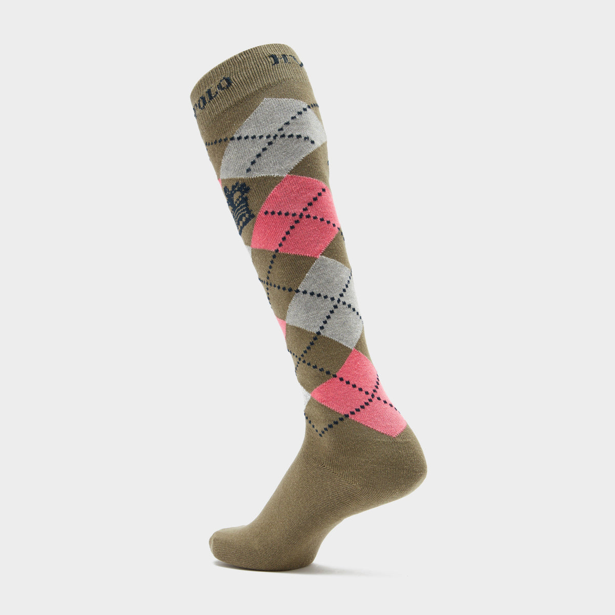 Argyle Socks Oil Green