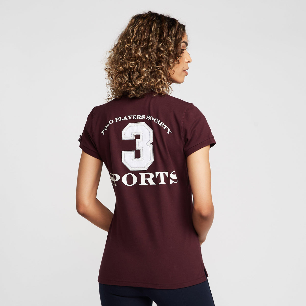 Womens Favouritas EQ Polo Shirt Deep Berry Red