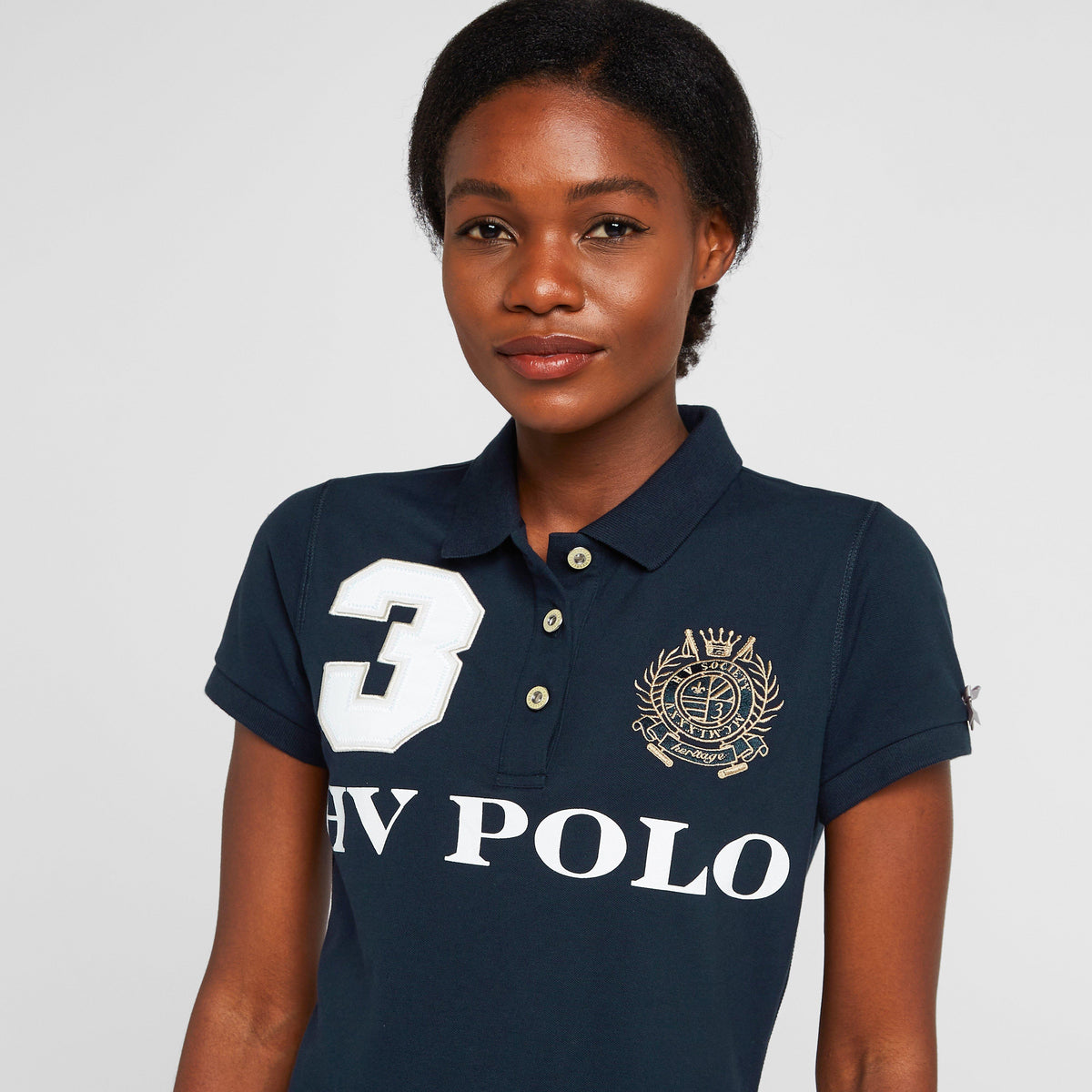 Womens Favouritas EQ Polo Shirt Navy