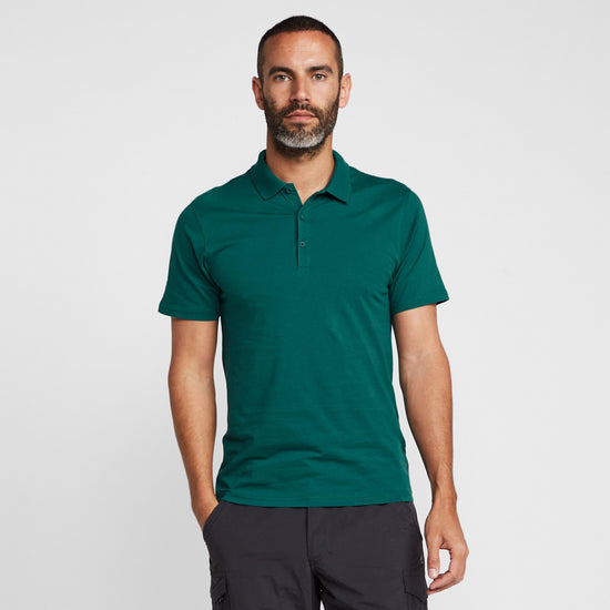 Mens Sinton Polo Shirt Pacific Green