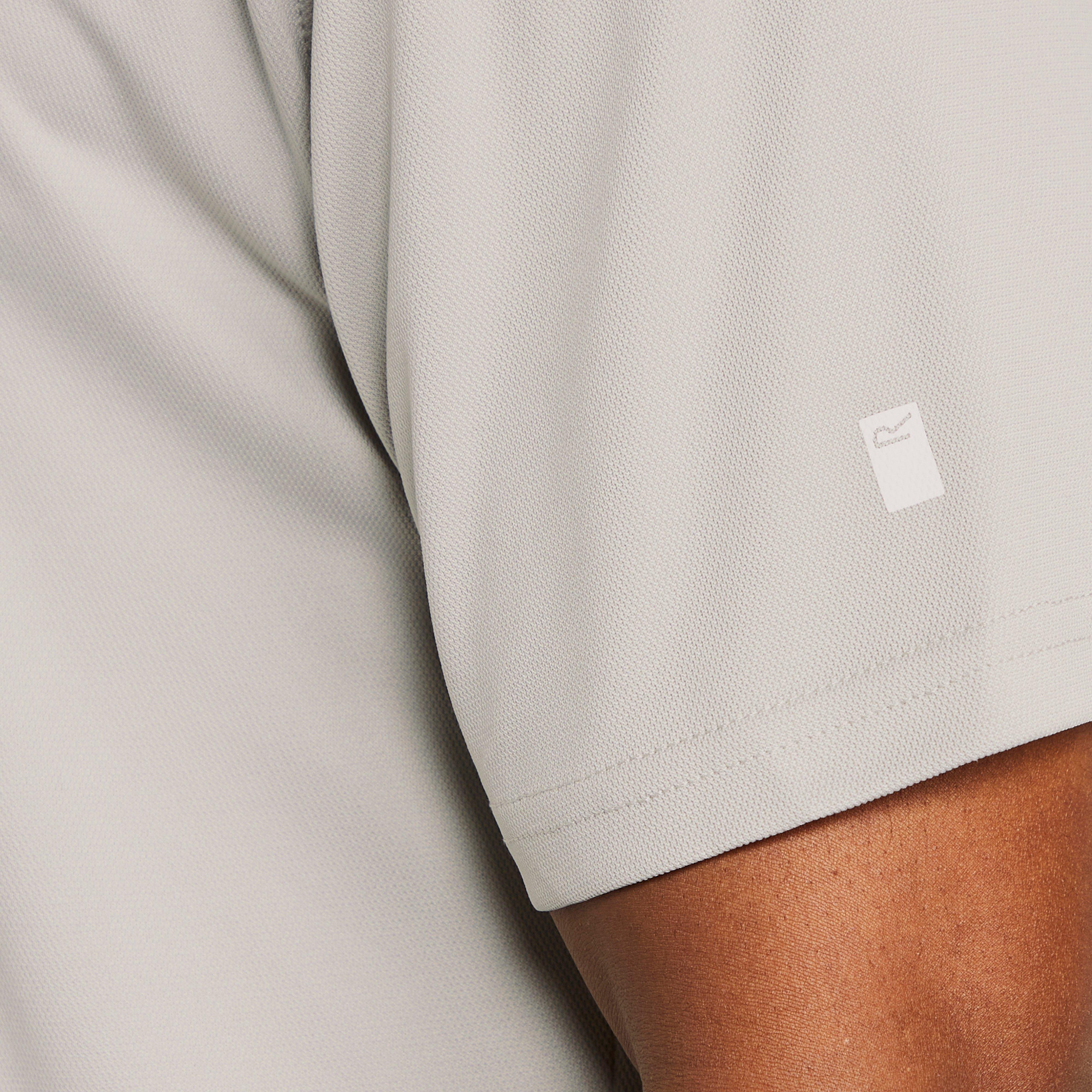 Mens Maverick V Active Polo Shirt Silver Grey