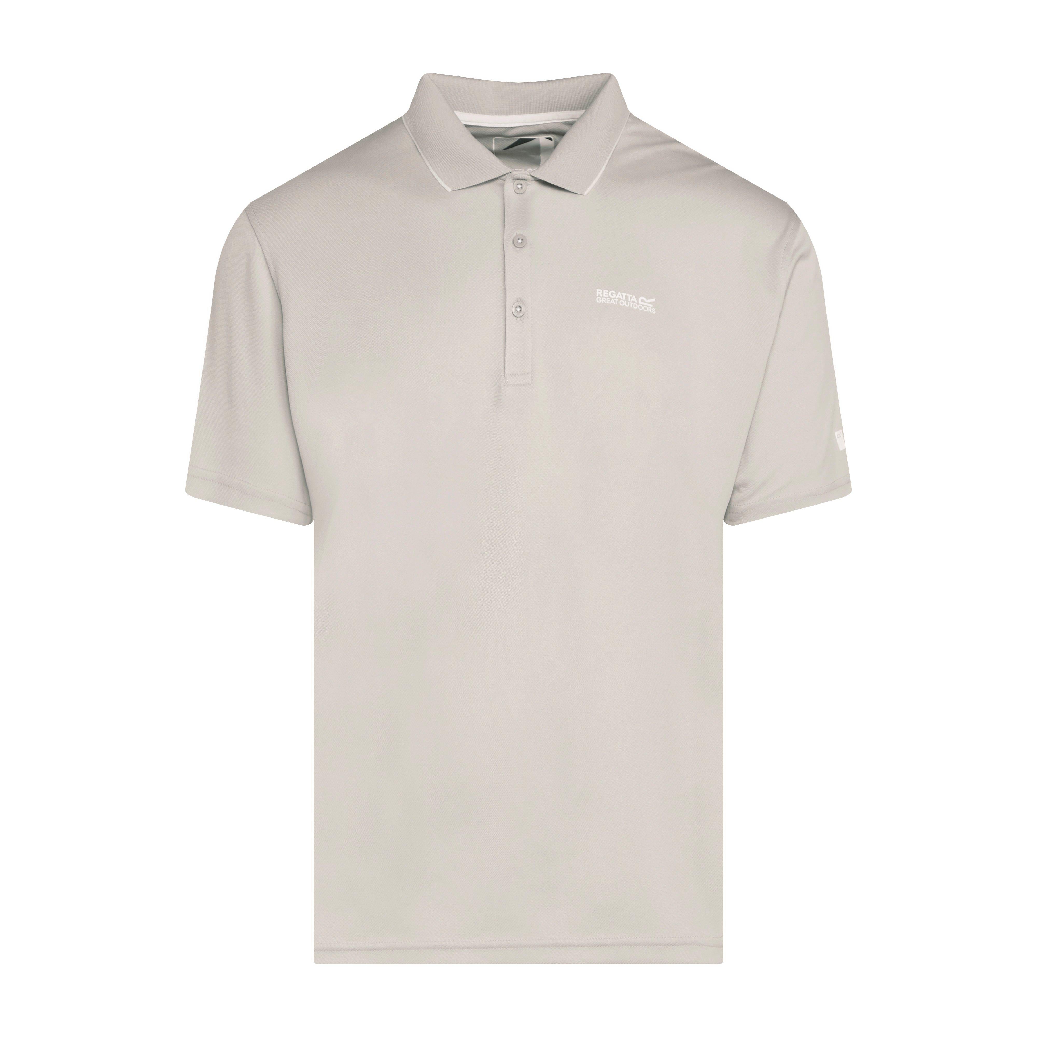 Mens Maverick V Active Polo Shirt Silver Grey