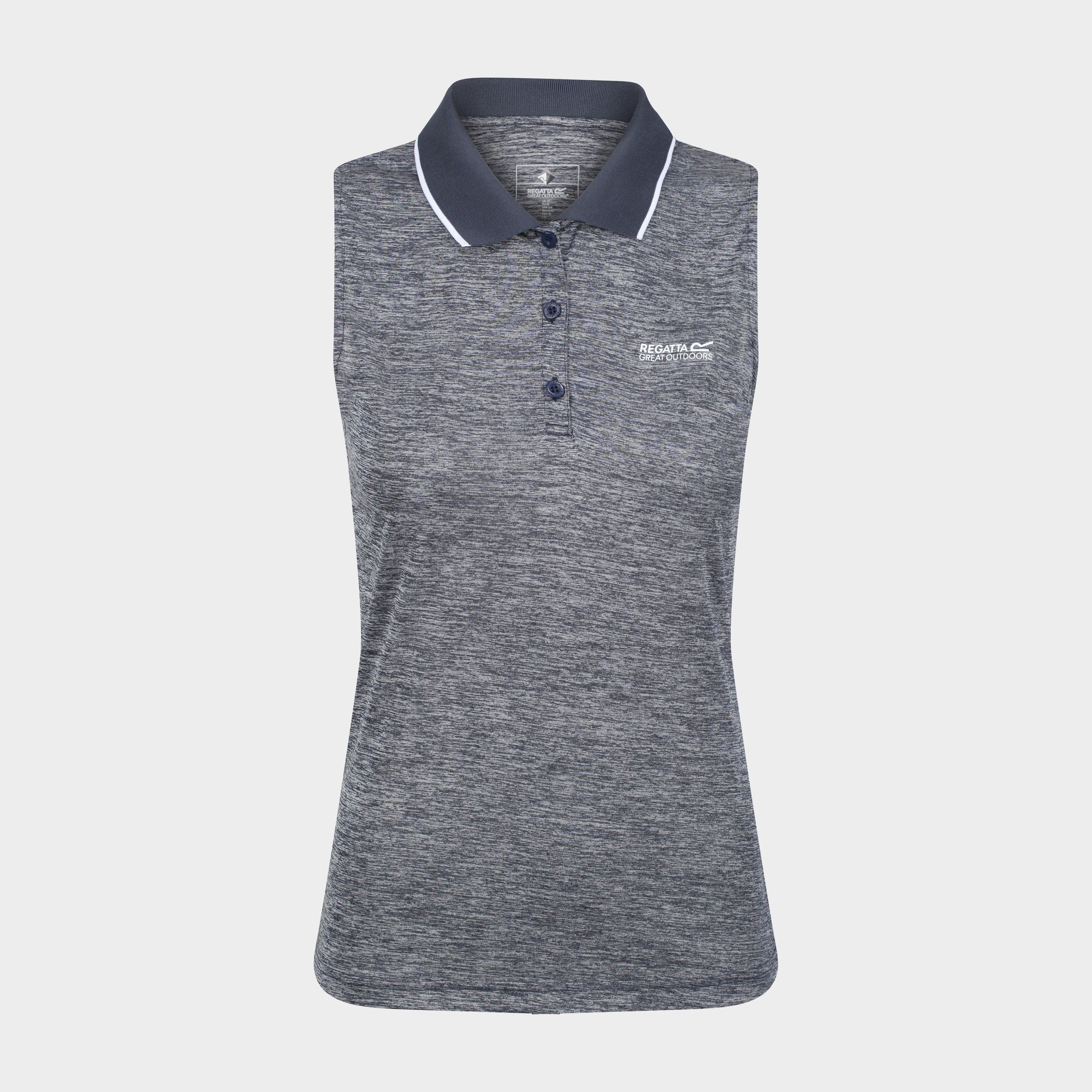 Womens Tima II Sleeveless Polo Shirt Navy
