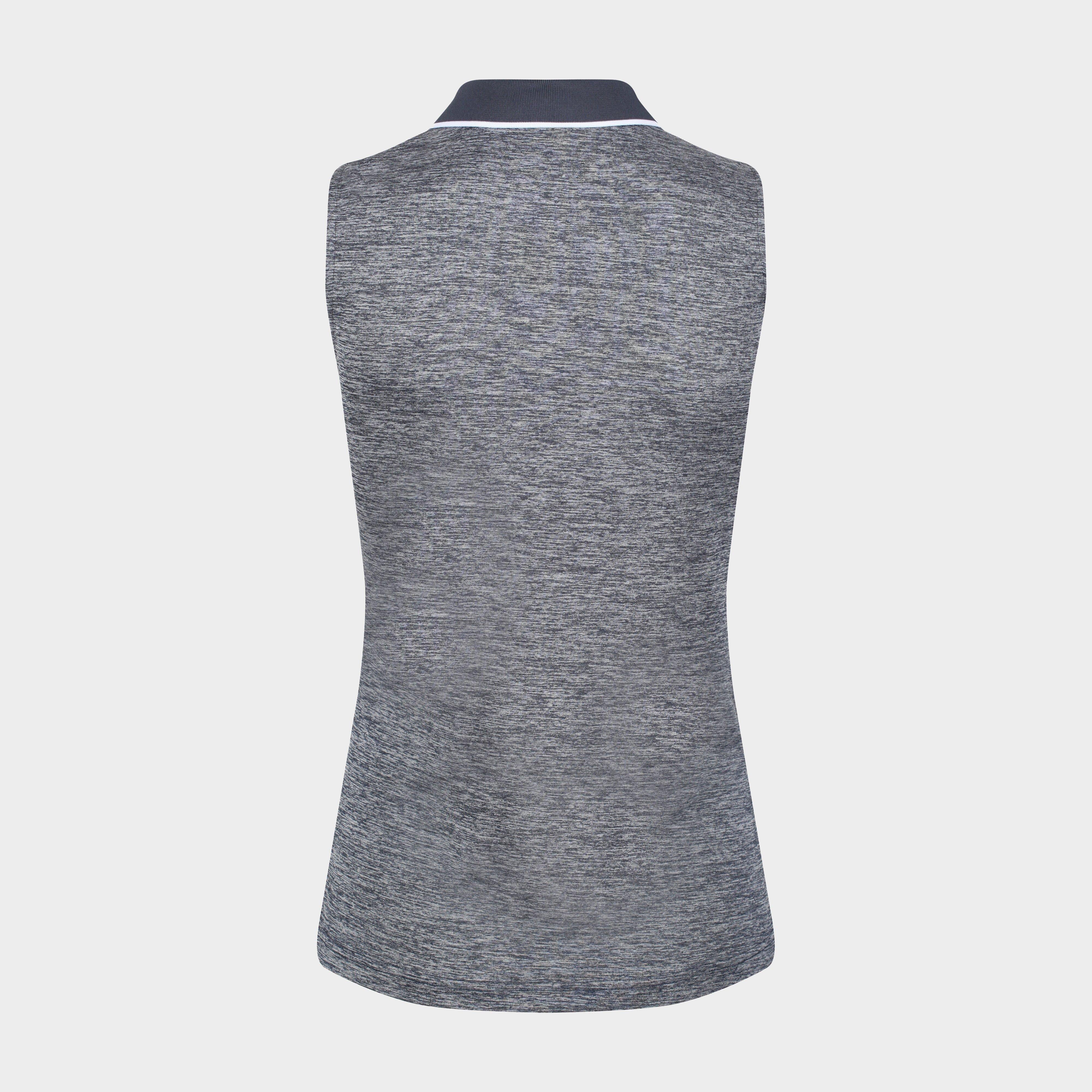 Womens Tima II Sleeveless Polo Shirt Navy