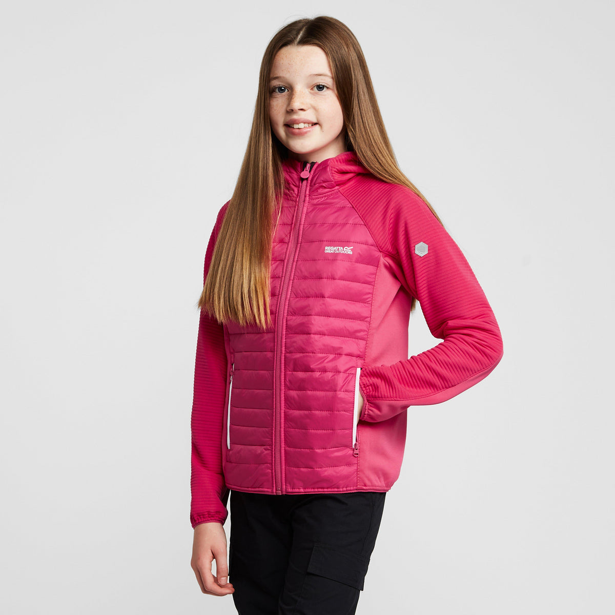 Childs Kielder Hybrid V Jacket Pink Fusion