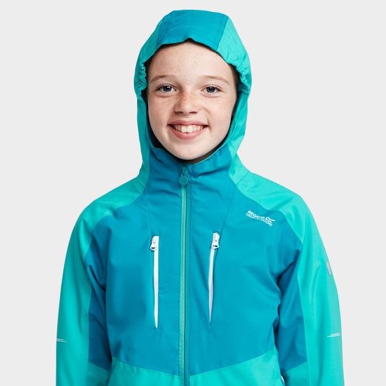 Childs Highton III Waterproof Jacket Turquoise/Enamel