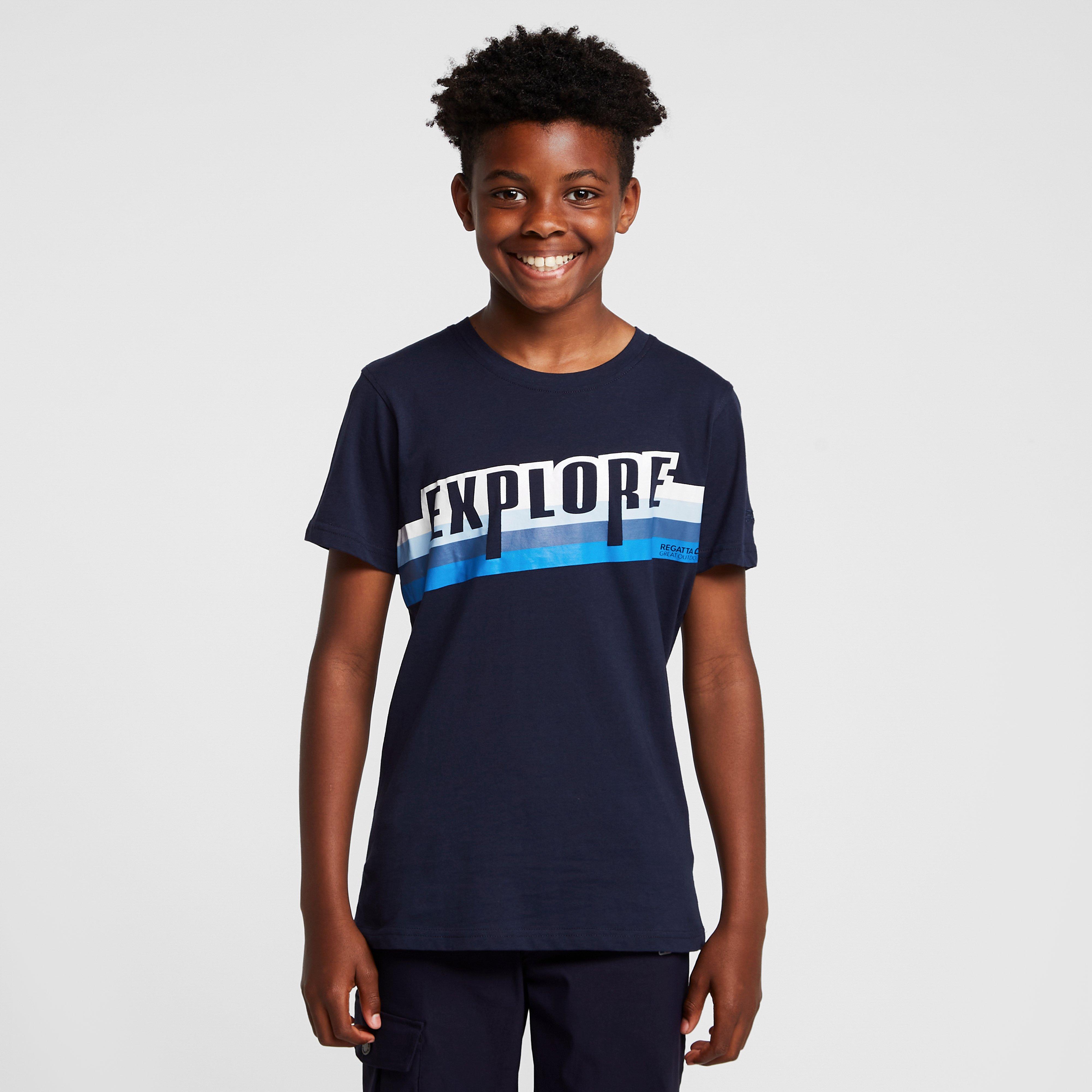 Childs Bosley V T-Shirt Navy Explore
