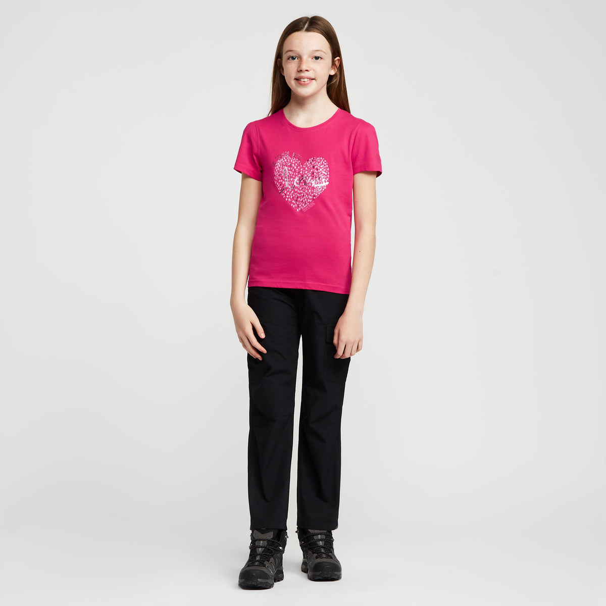 Childs Bosley V T-Shirt Pink Fusion
