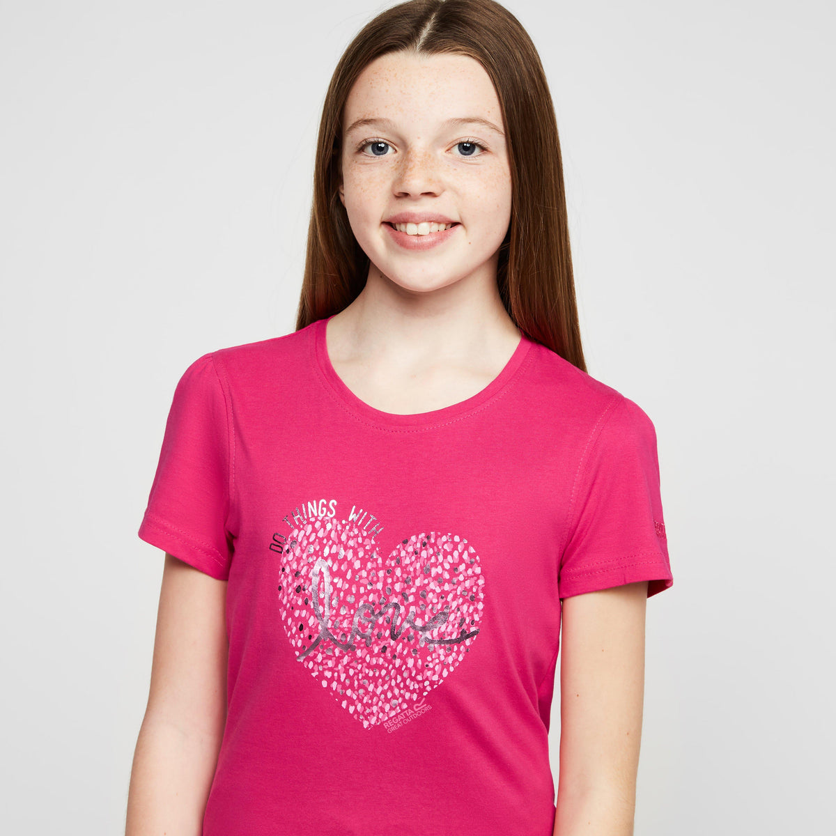Childs Bosley V T-Shirt Pink Fusion