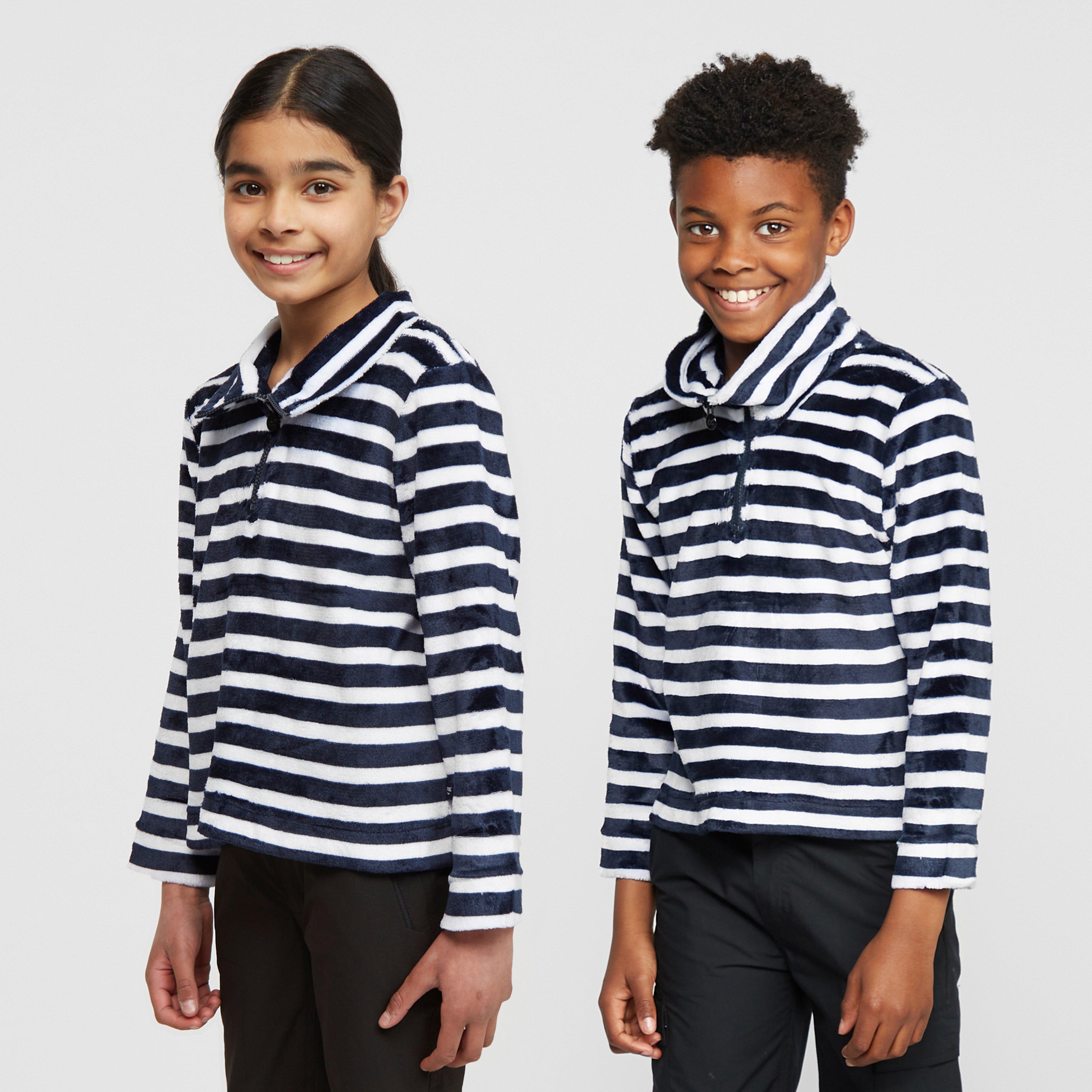 Kids Kamailie Half Zip Fleece Navy Stripe