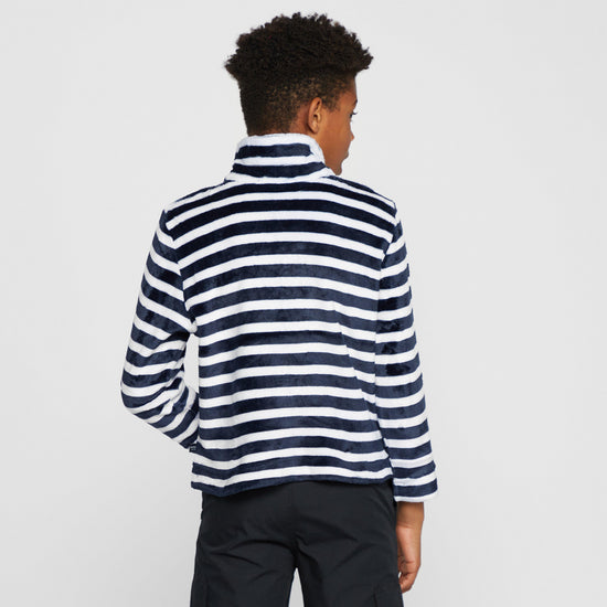 Kids Kamailie Half Zip Fleece Navy Stripe
