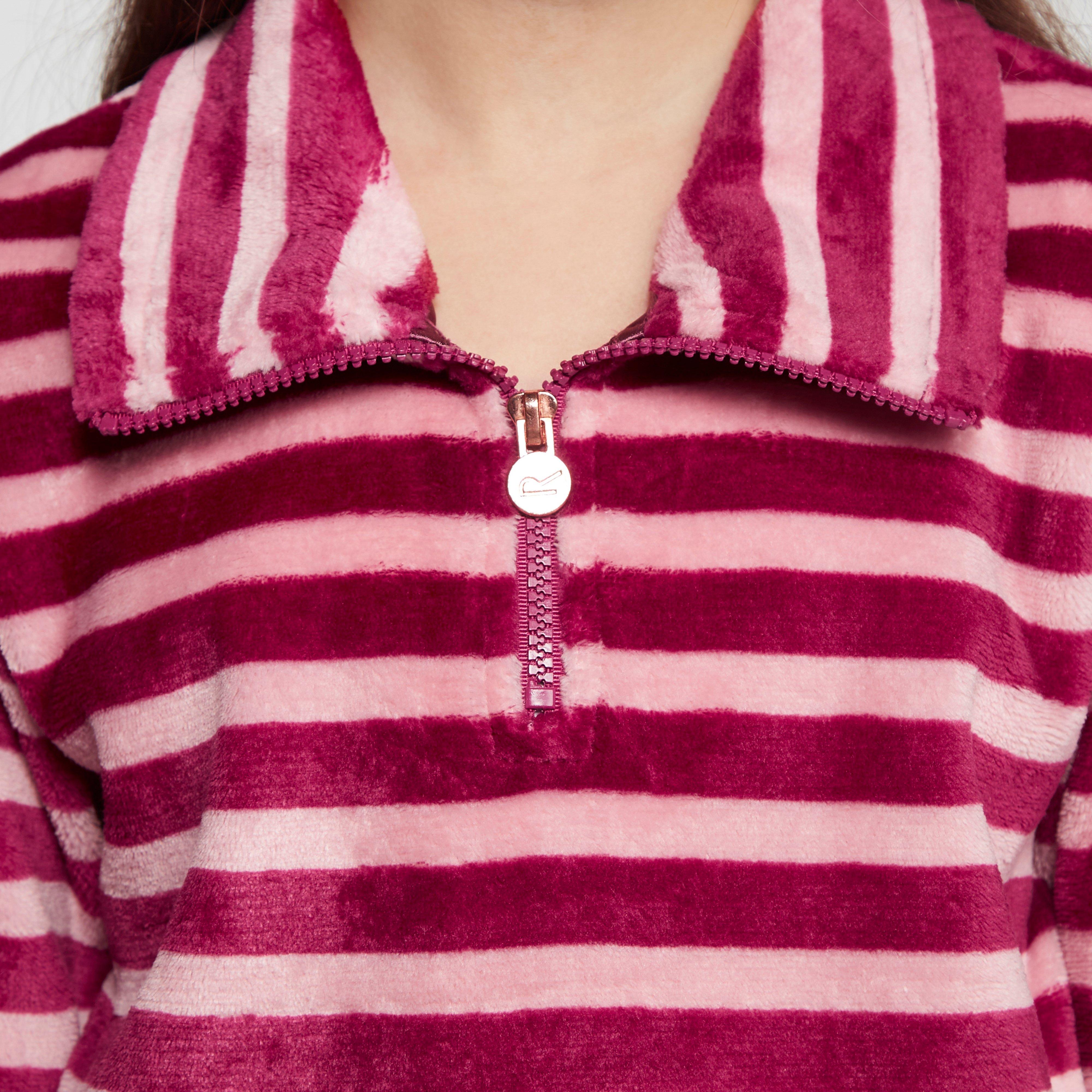Kids Kamailie Half Zip Fleece Raspberry Radiance Stripe