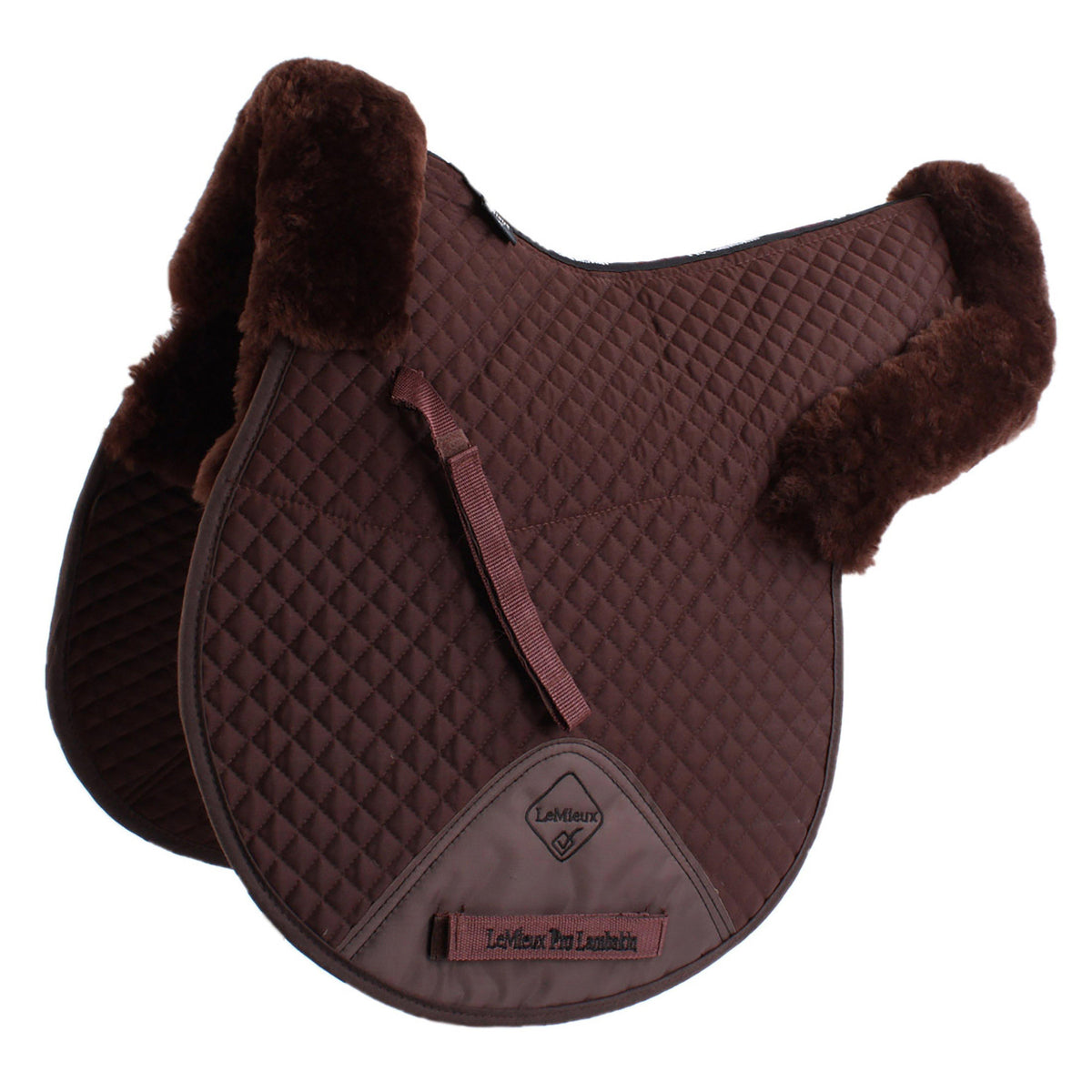 ProLambskin Half Lined GP/Jump Numnah Brown/Brown