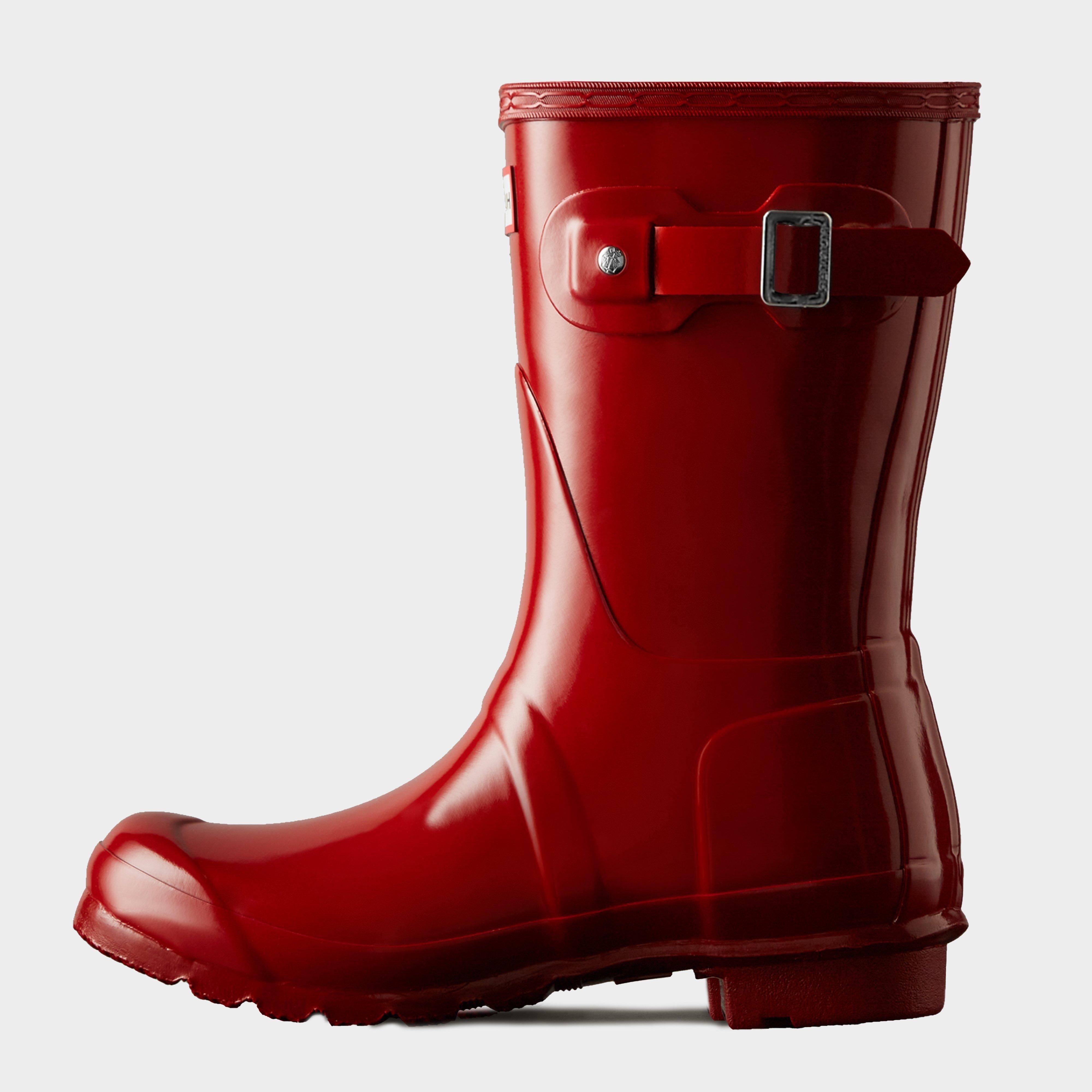 Womens Original Short Gloss Wellington Boots Military Red