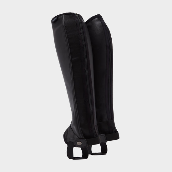 Adults Equileather Half Chaps Black
