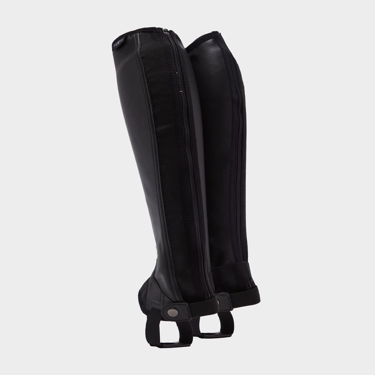 Adults Equileather Half Chaps Black