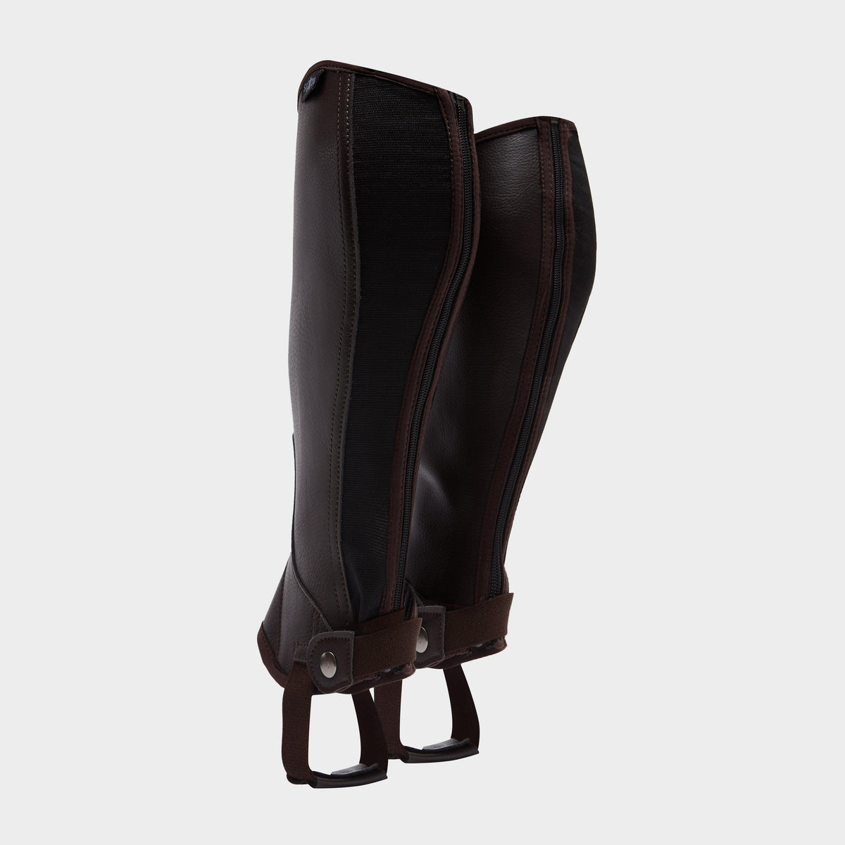 Adults Equileather Half Chaps Brown
