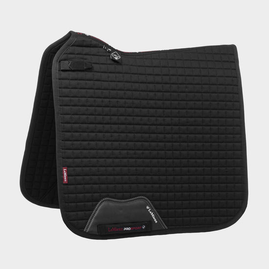Cotton Dressage Saddle Pad Black