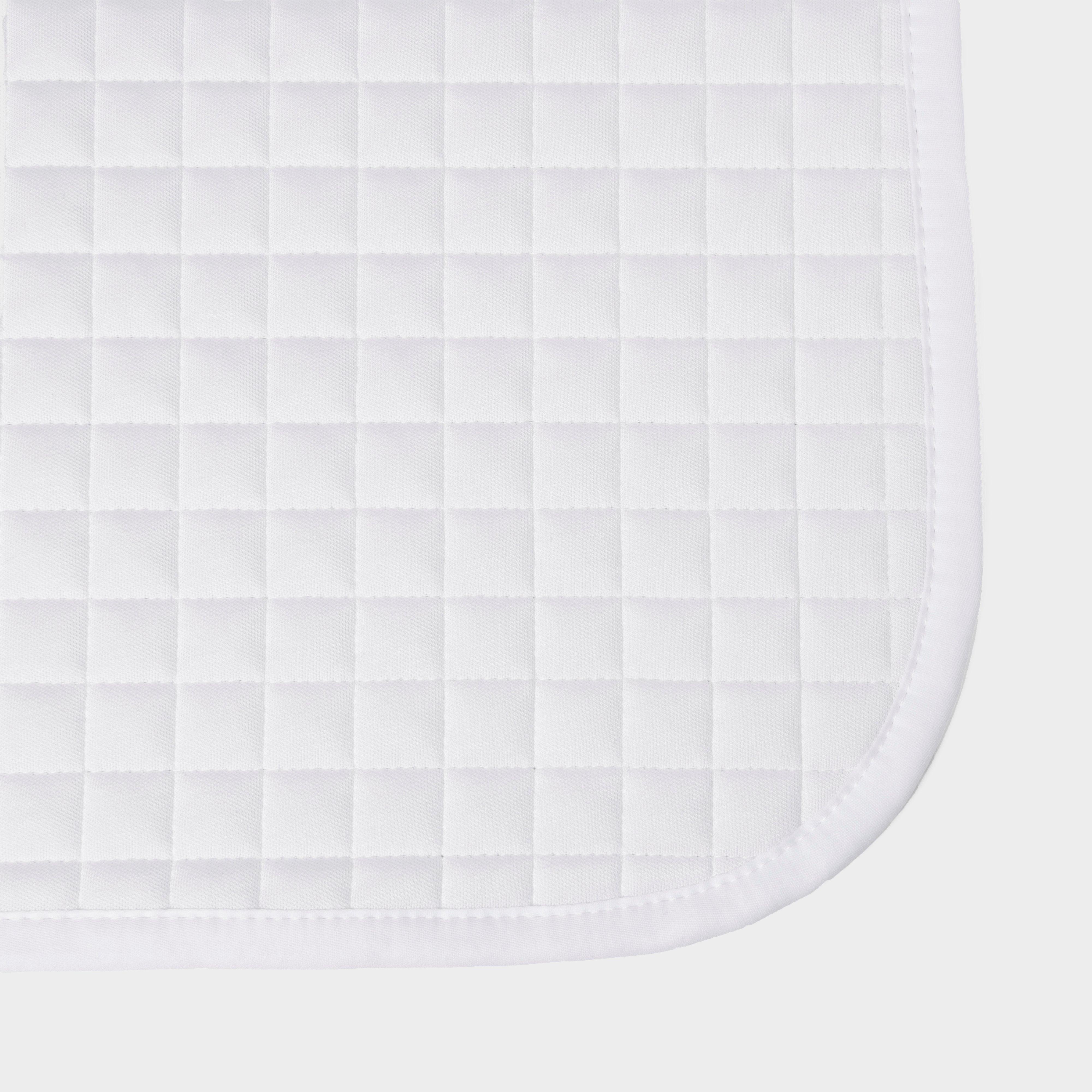 Cotton Dressage Saddle Pad White