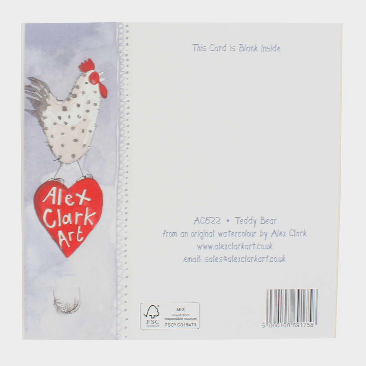 Square Occasion Card Teddy Bear