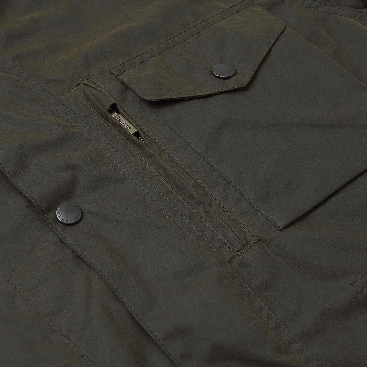 Mens Sapper Waxed Jacket Olive