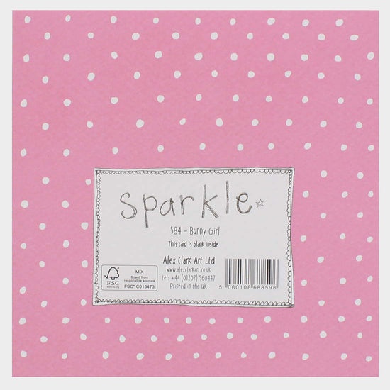 Sparkle Card Bunny Girl